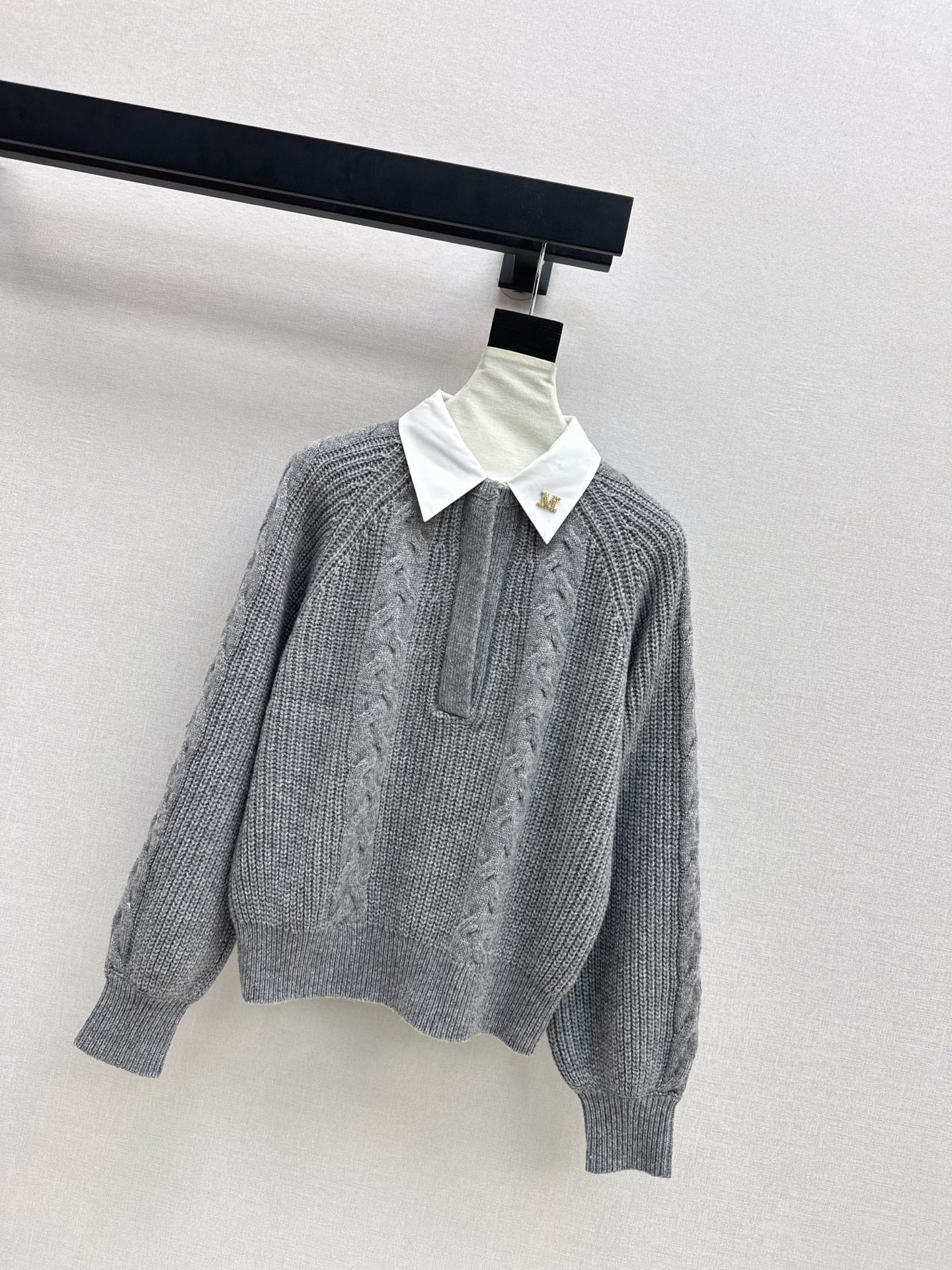 Max NEW Knitted Faux Two-Piece Sweater