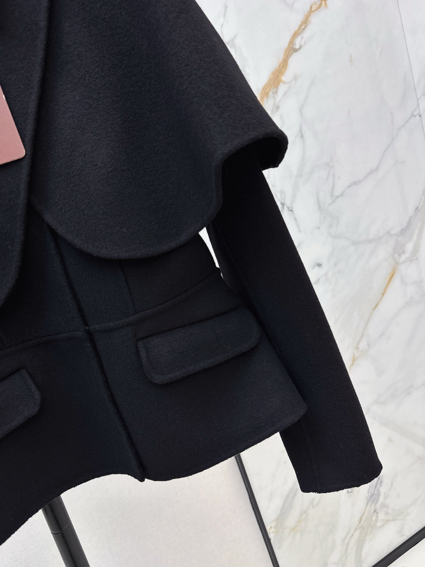 Loro NEW Double-faced wool cape coat