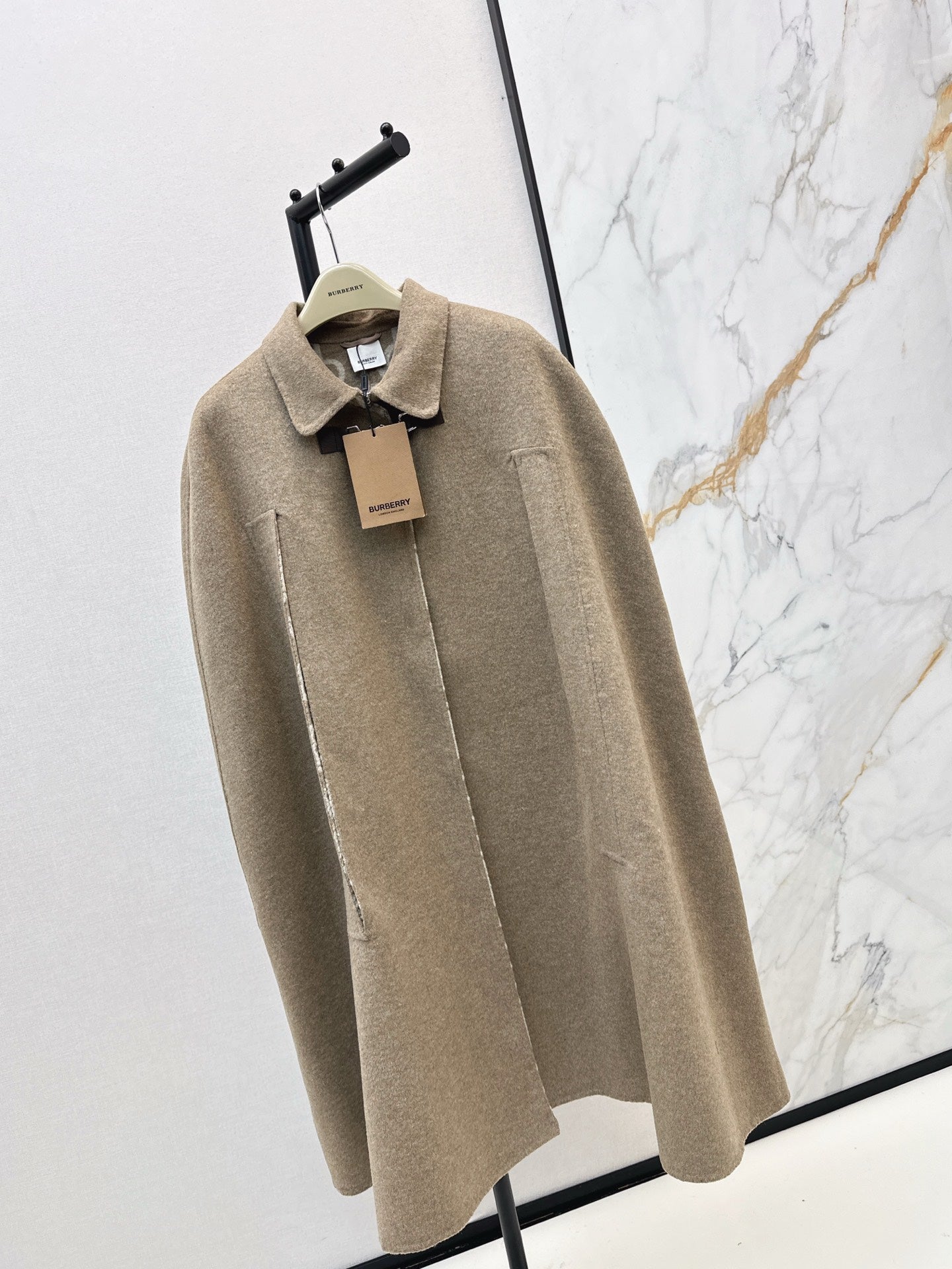 Bur NEW wool cape coat
