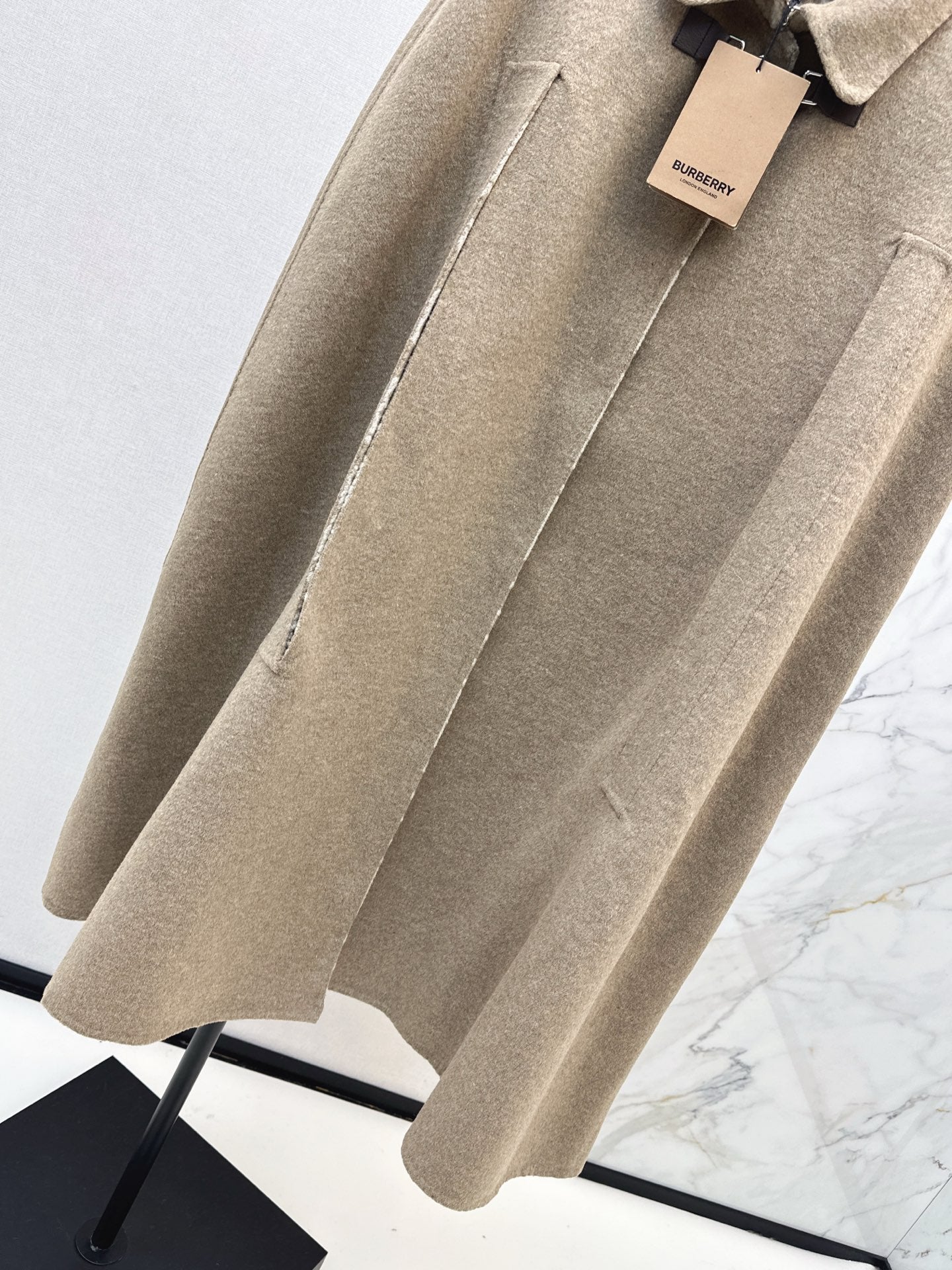 Bur NEW wool cape coat