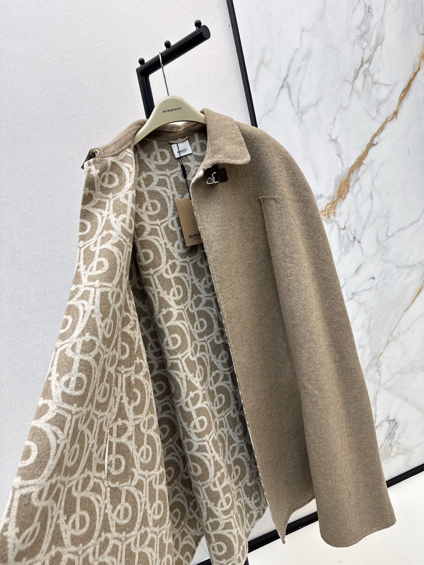 Bur NEW wool cape coat