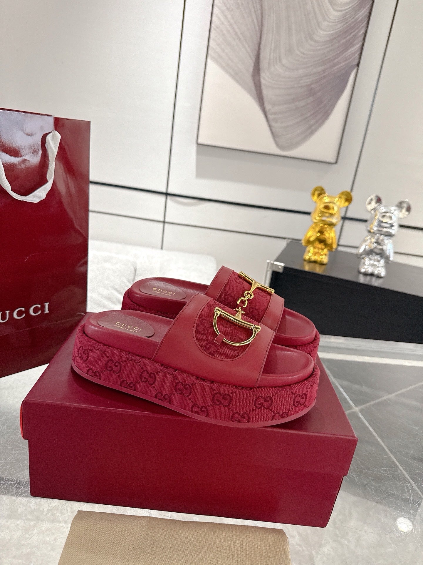 Gucc 25fw thick slippers