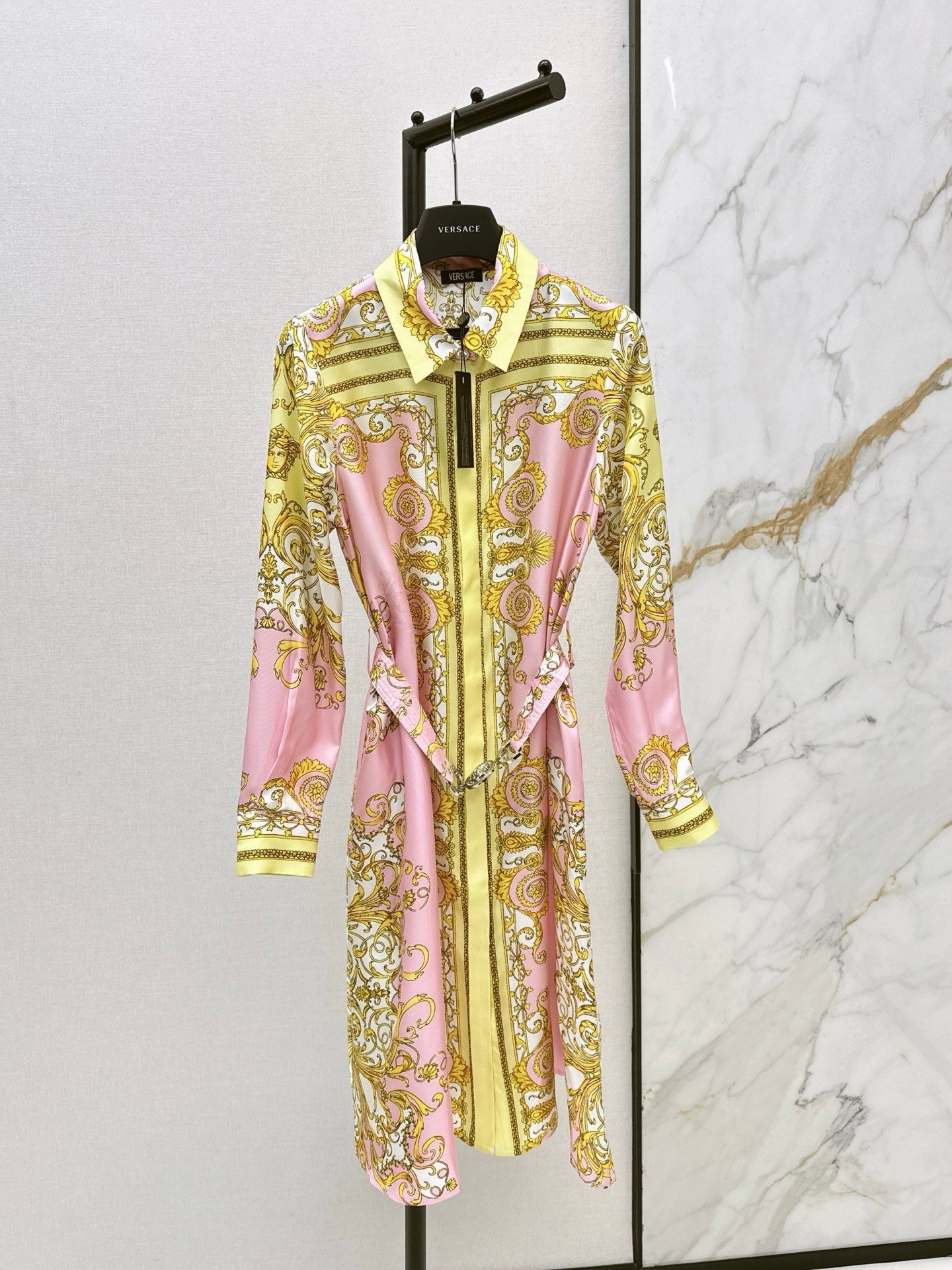 Vers NEW Printed silk dress