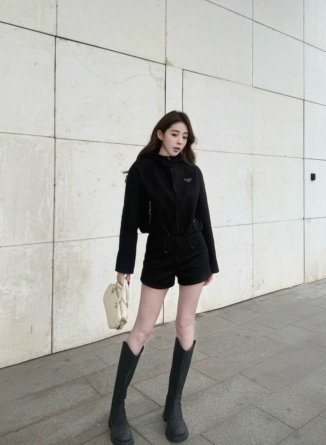 Pra NEW wool hooded jacket