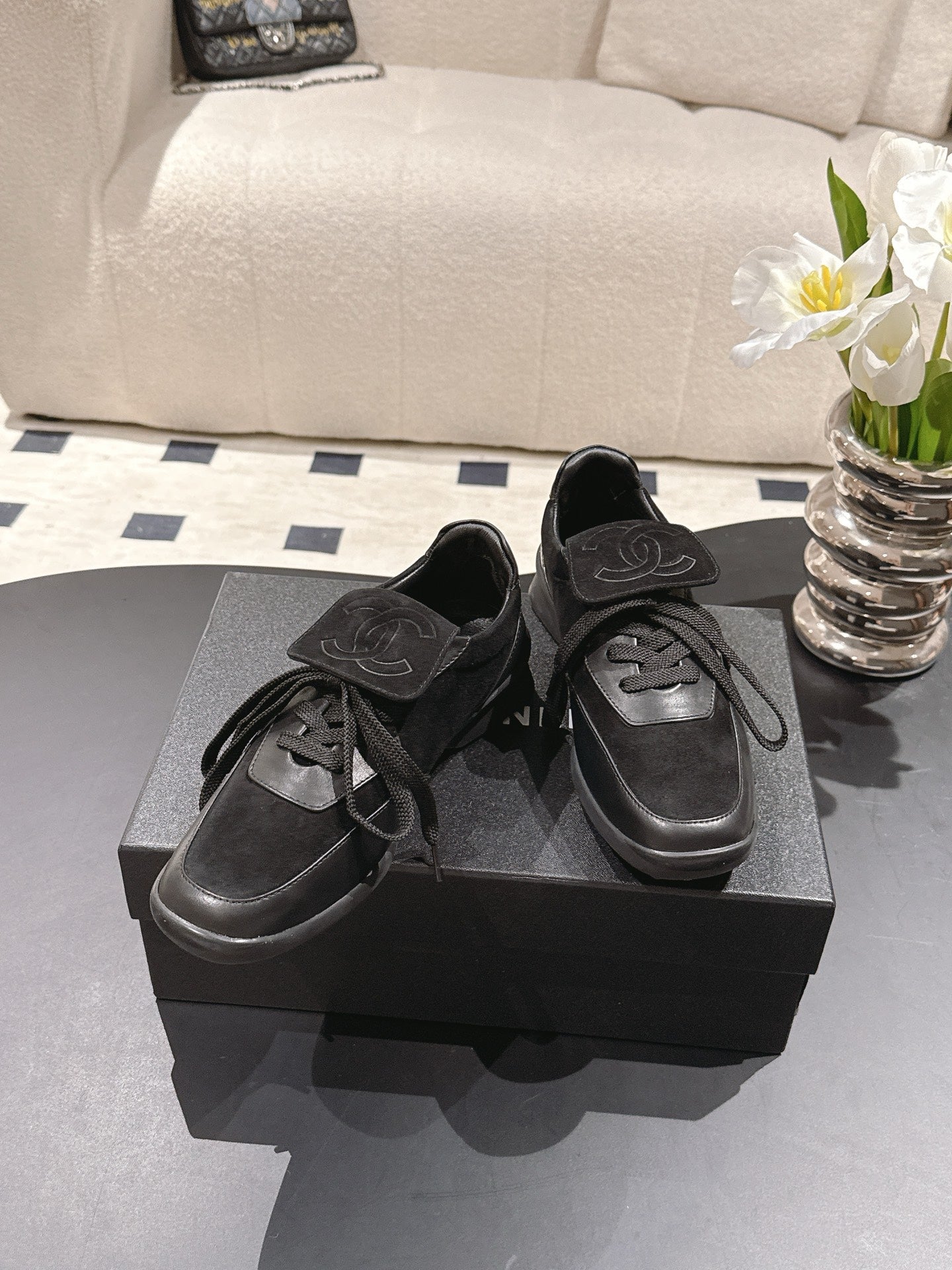 Chan 25fw British style causal shoes