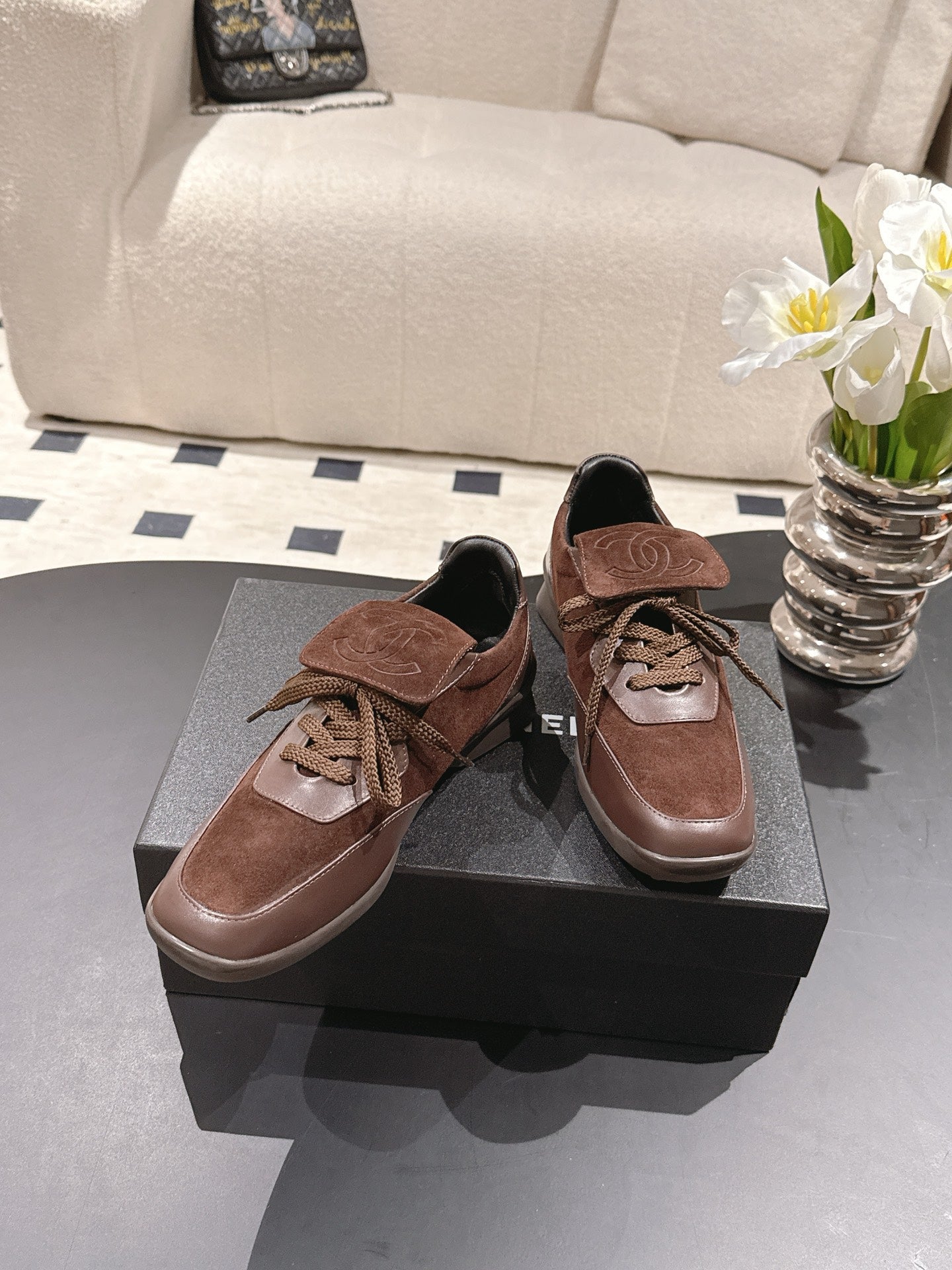 Chan 25fw British style causal shoes