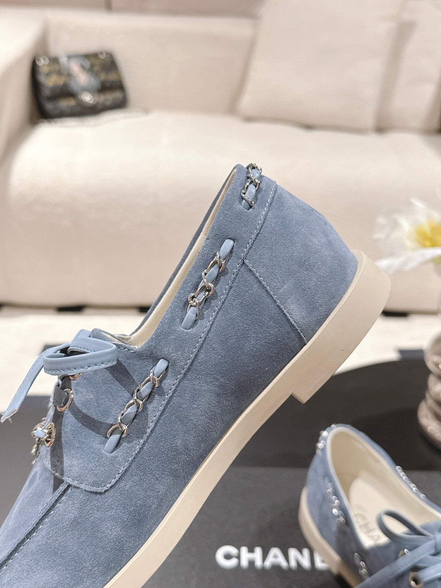 Chan 25fw suede loafers