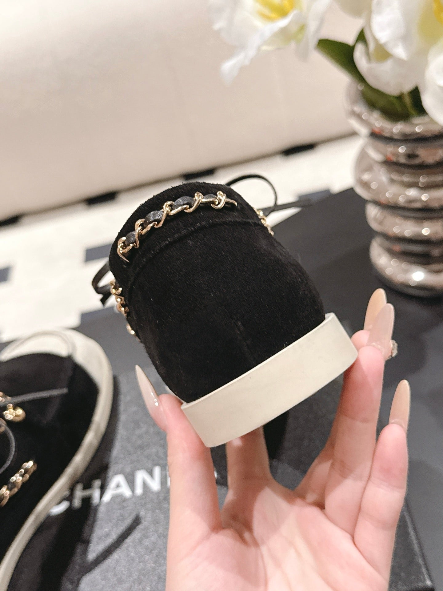 Chan 25fw suede loafers shoes