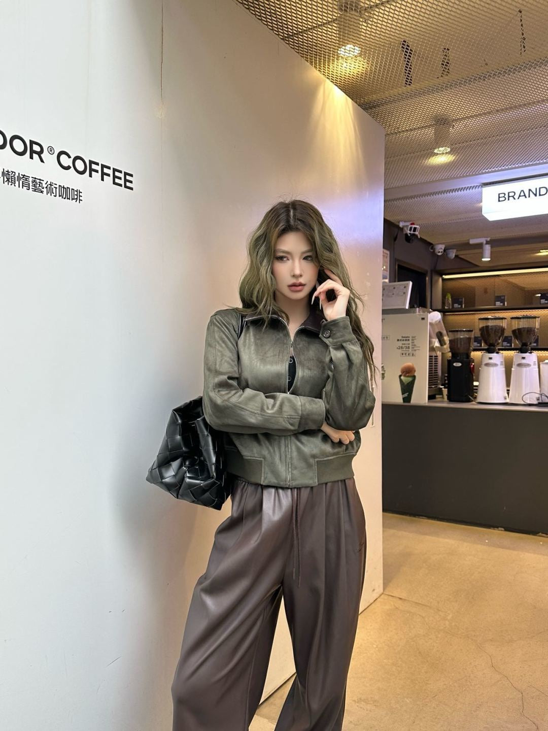 Bott NEW woven collar jacket