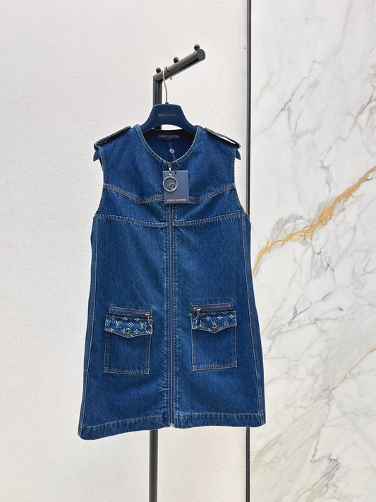 Louis NEW sleeveless denim dress