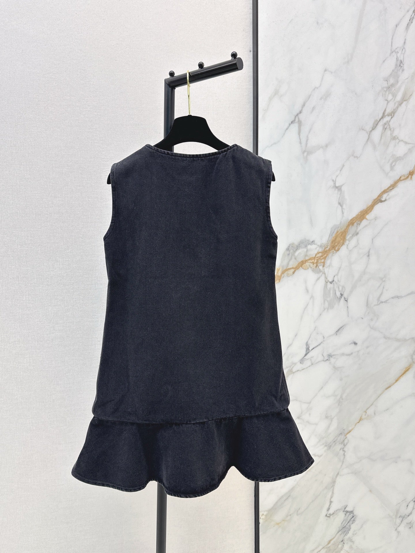 Chan NEW Bow-tie denim dress