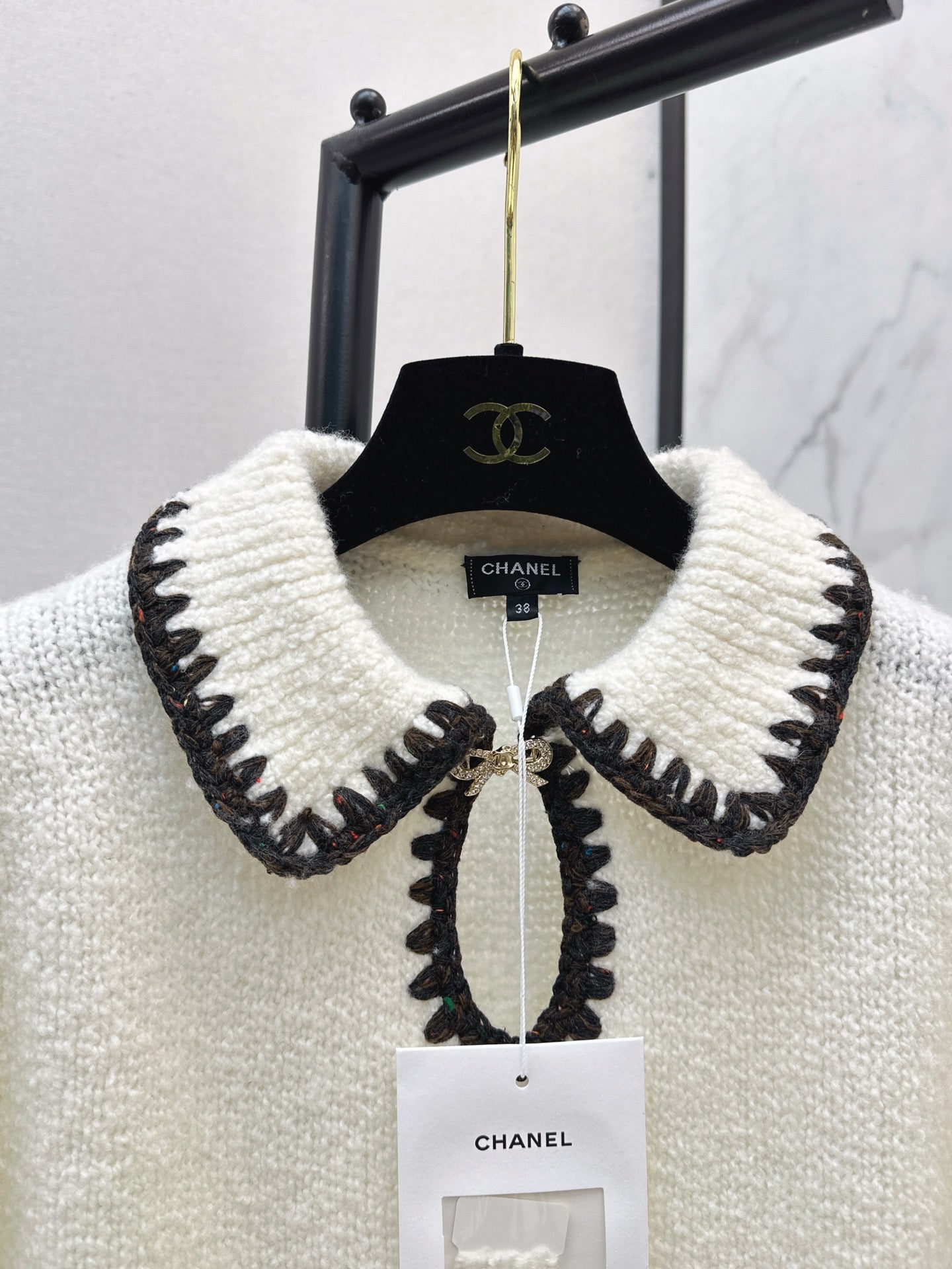 Chan NEW Bow-tie cashmere sweater