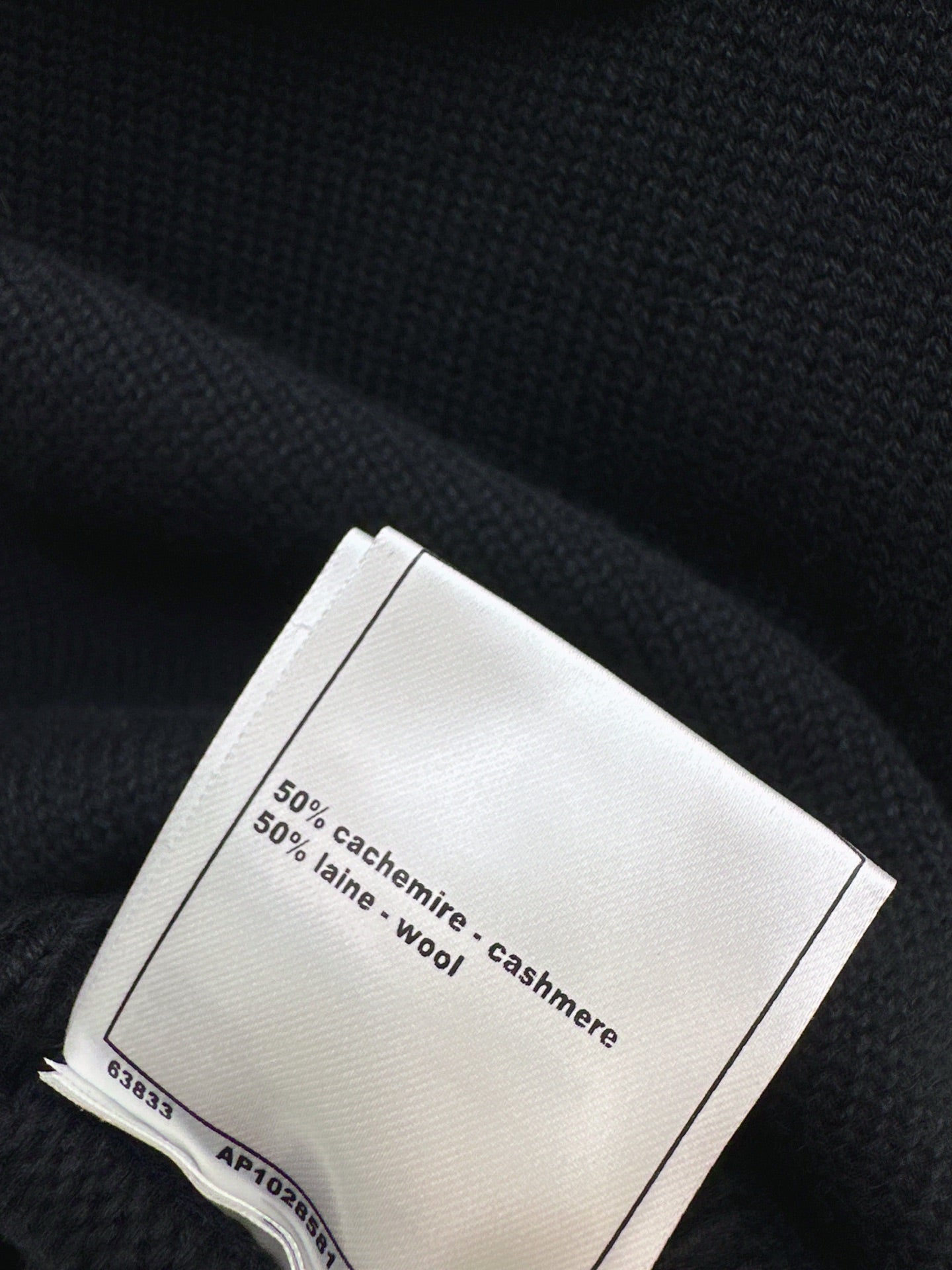 Chan NEW Chain-link openwork off-shoulder cashmere sweater