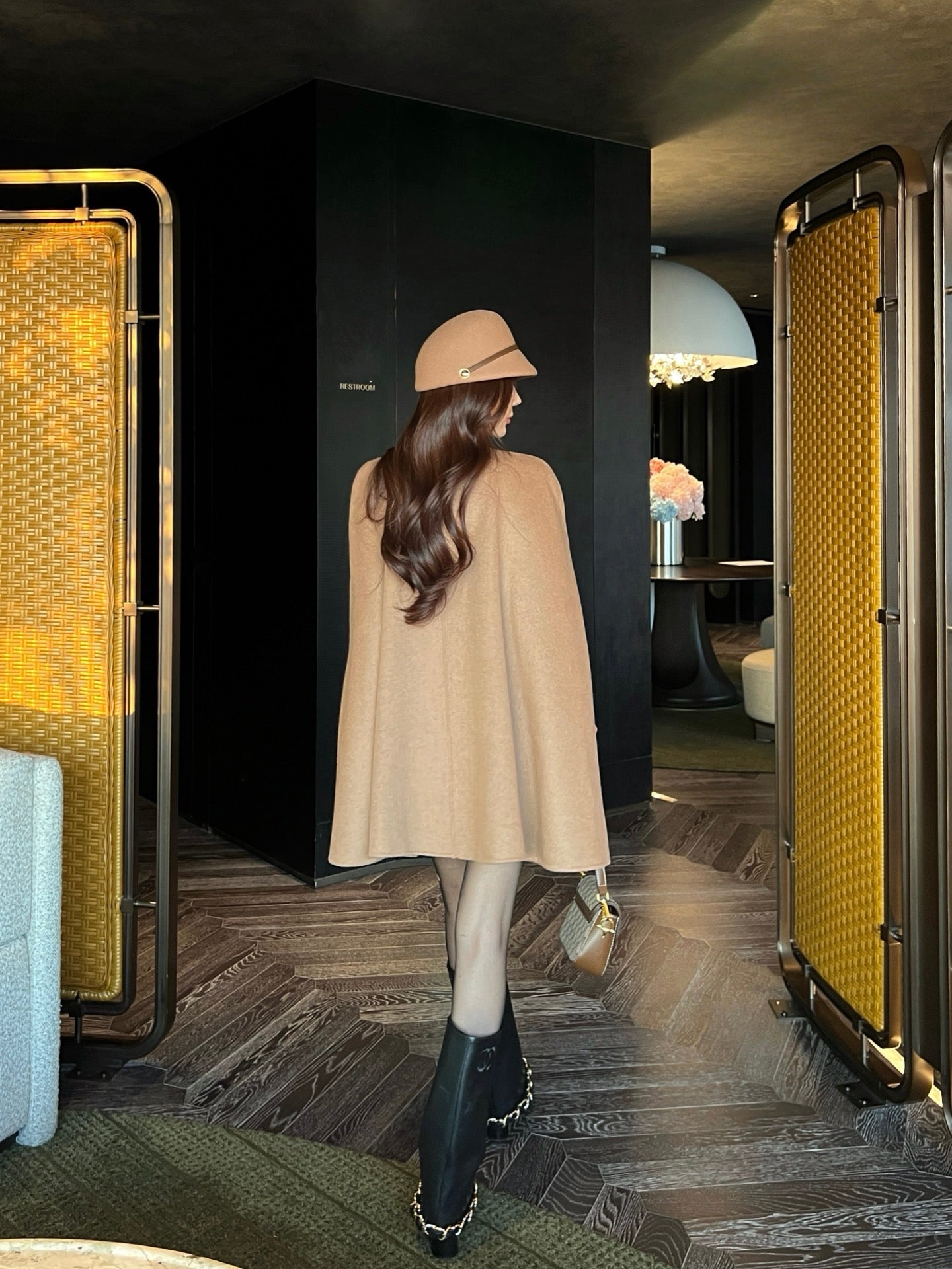 Guc NEW wool cape coat