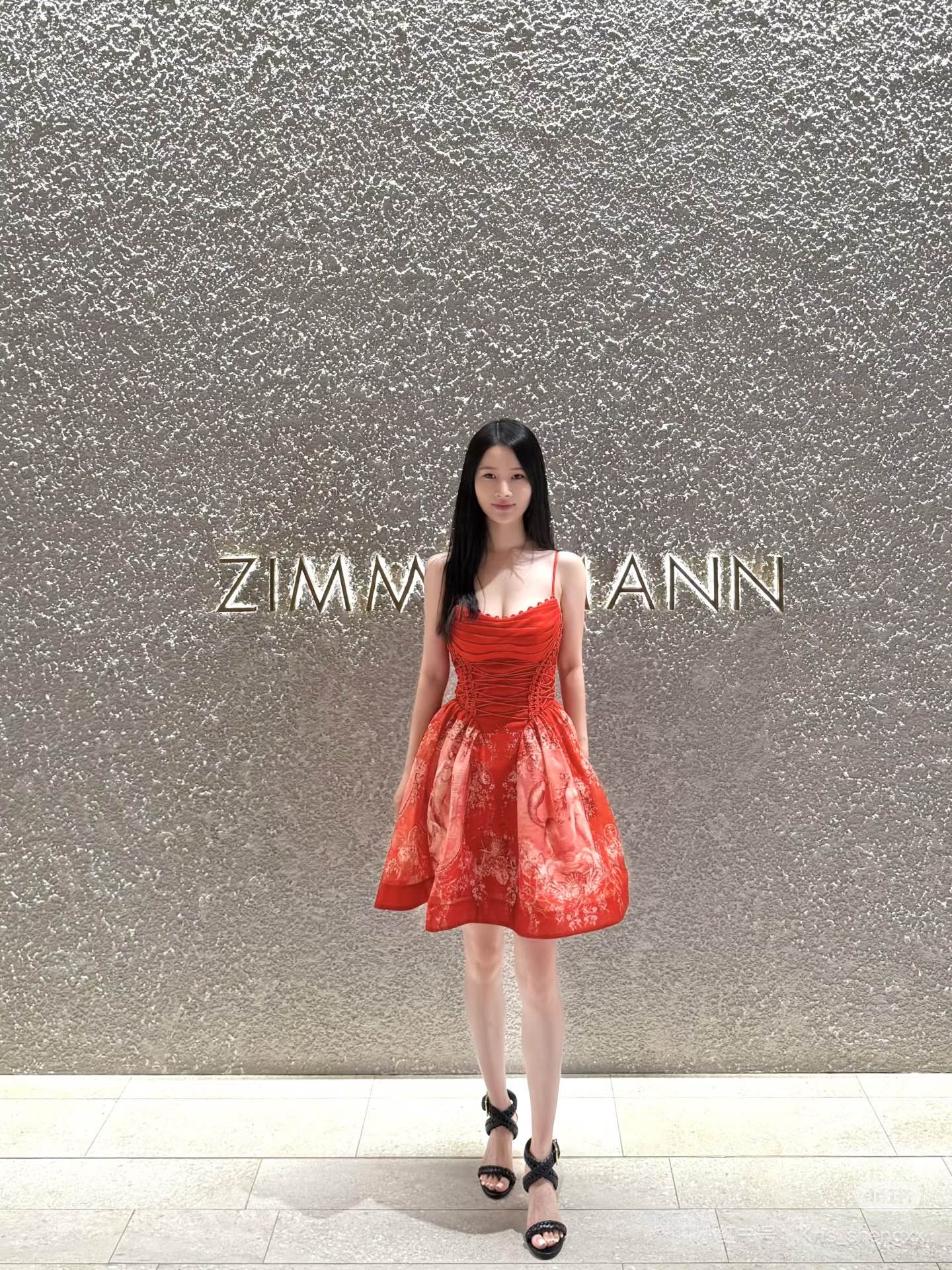 Zimm NEW Printed slip dress