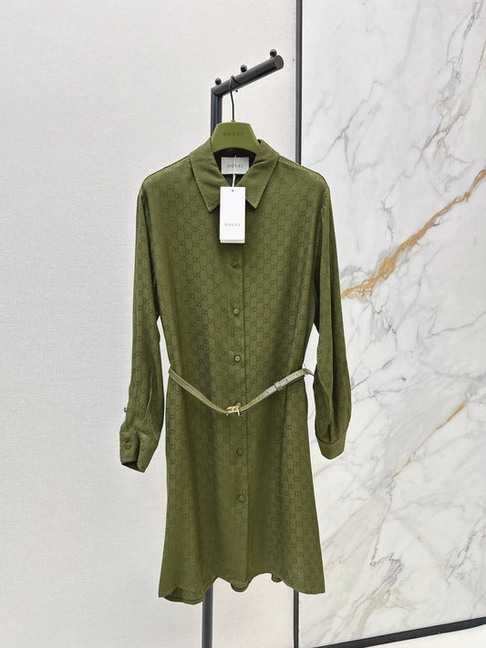 Guc NEW Jacquard belted dress