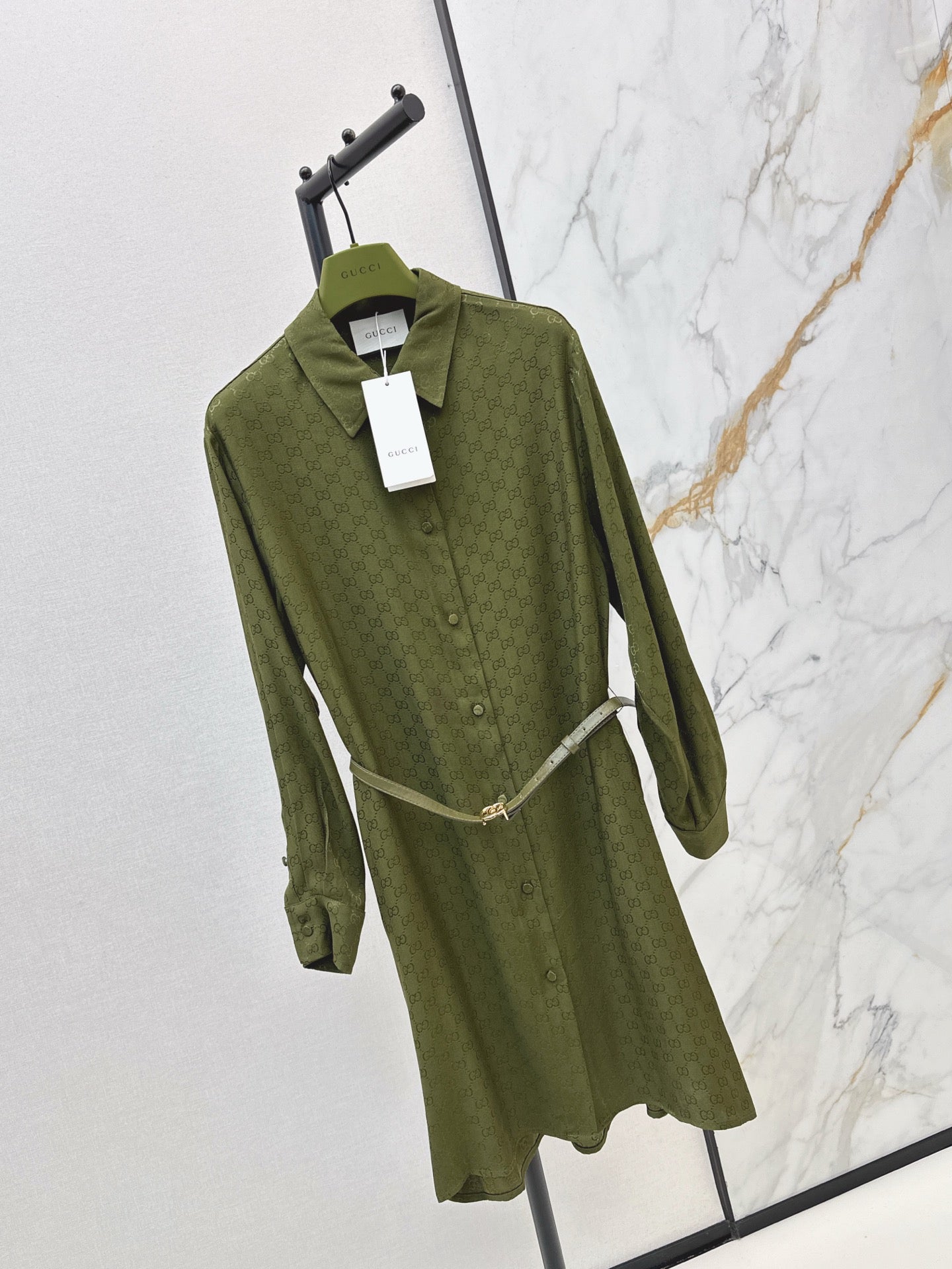 Guc NEW Jacquard belted dress