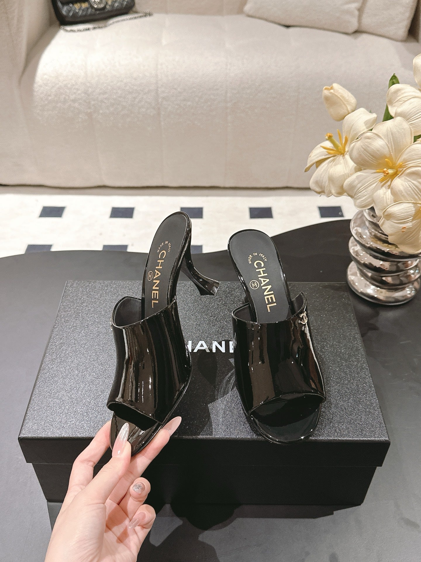 Chan high*heeled sandals