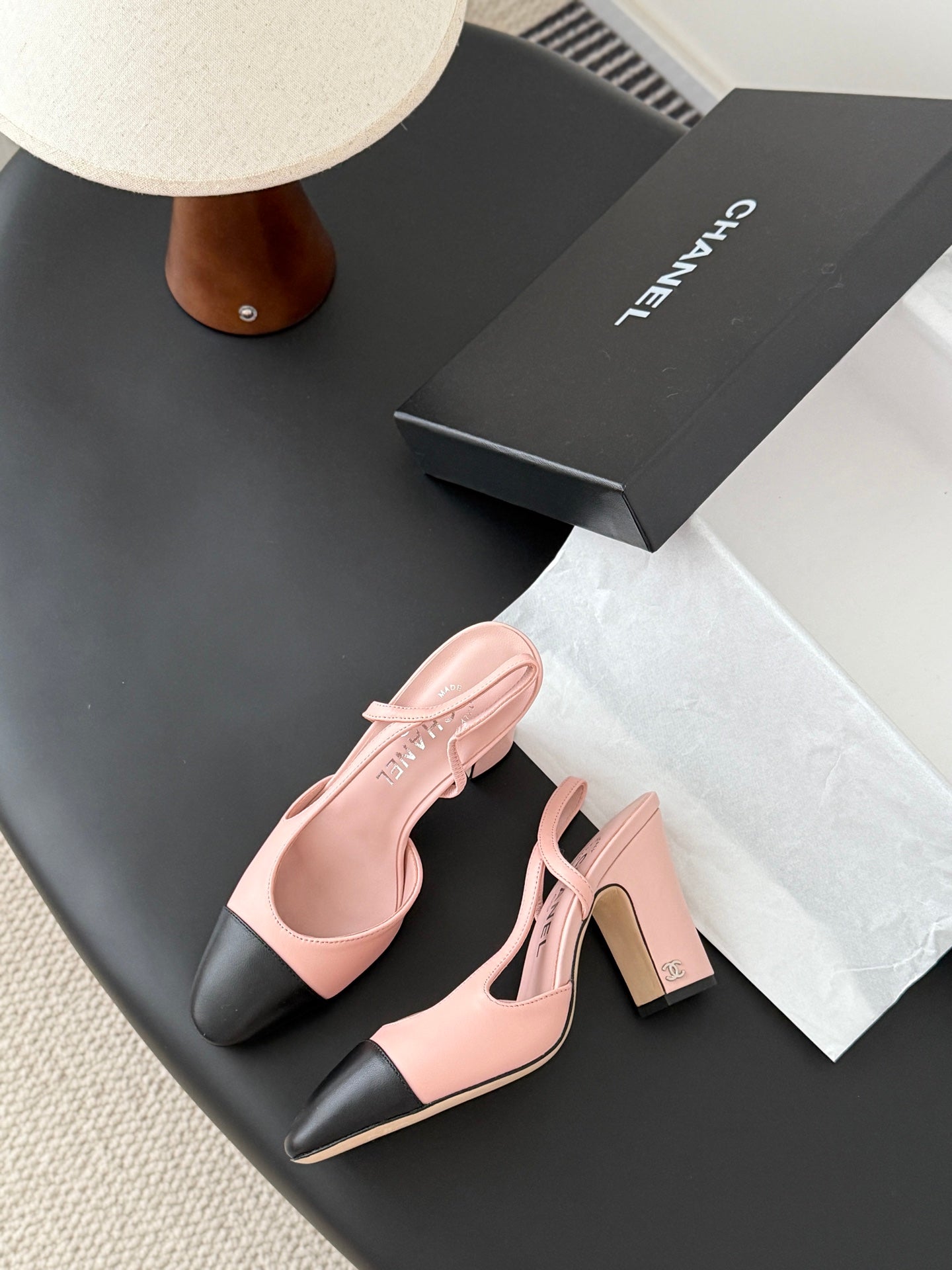 Chan 25fw slingback heels