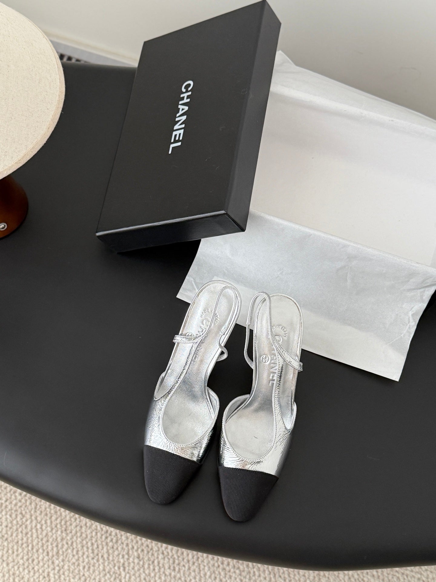 Chan 25fw slingback heels