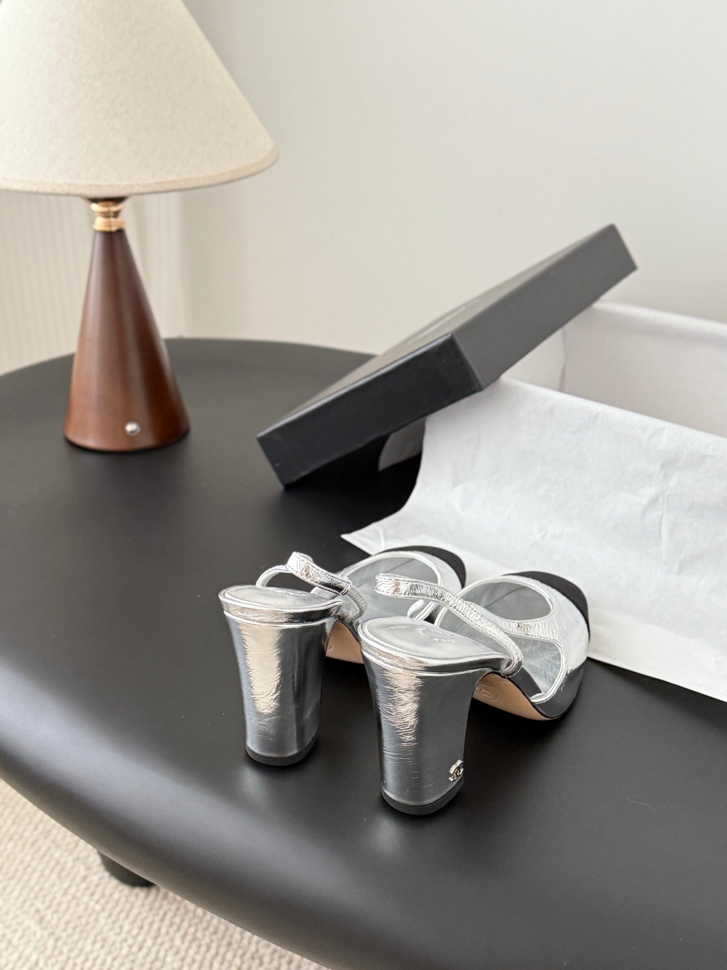 Chan 25fw slingback heels