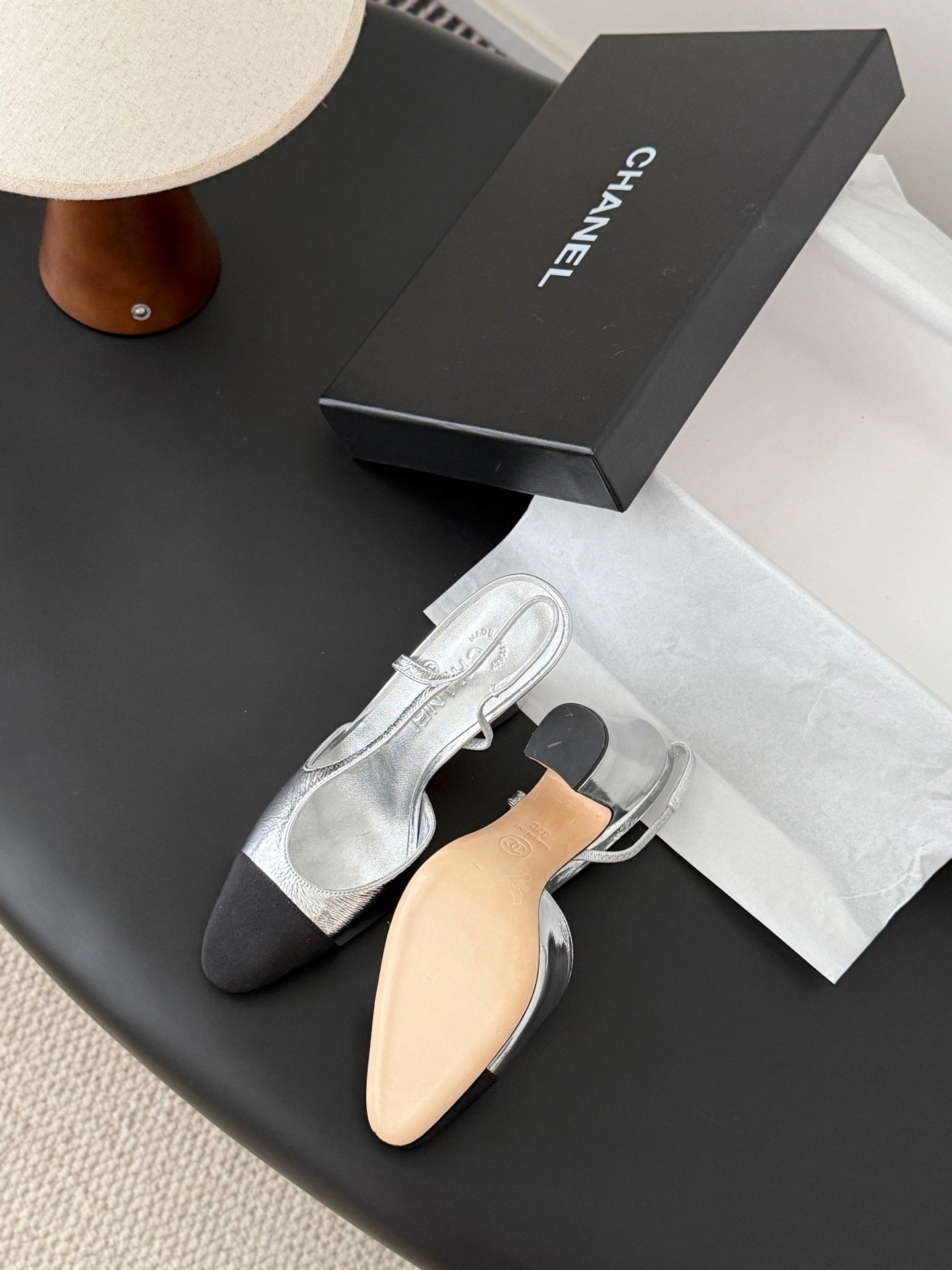 Chan 25fw slingback heels