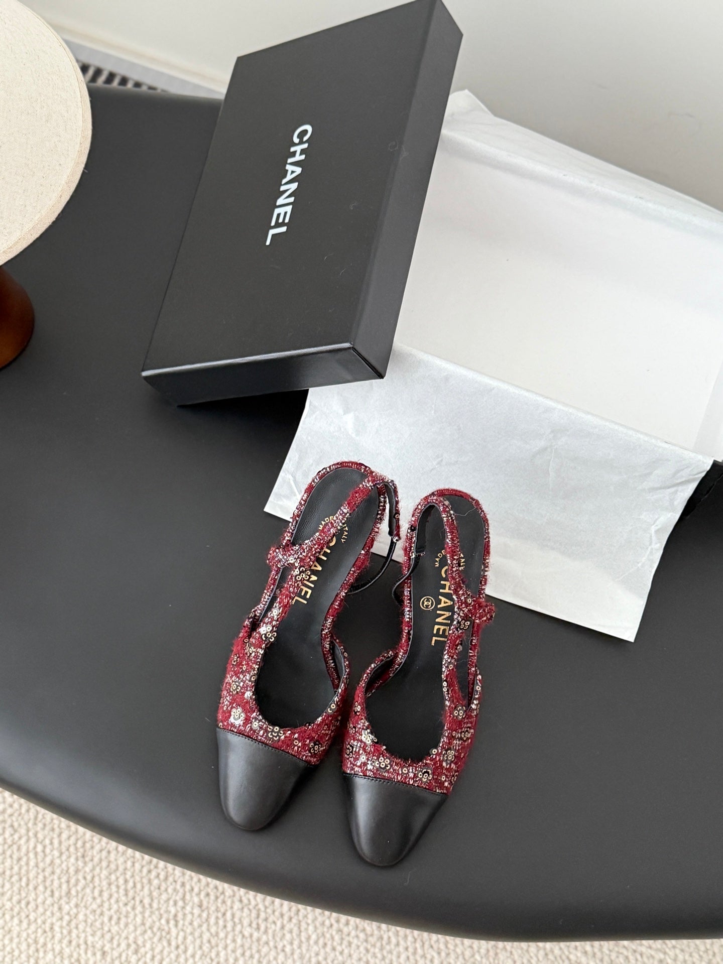 Chan 25fw slingback heels