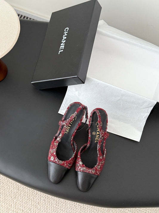 Chan 25fw slingback heels