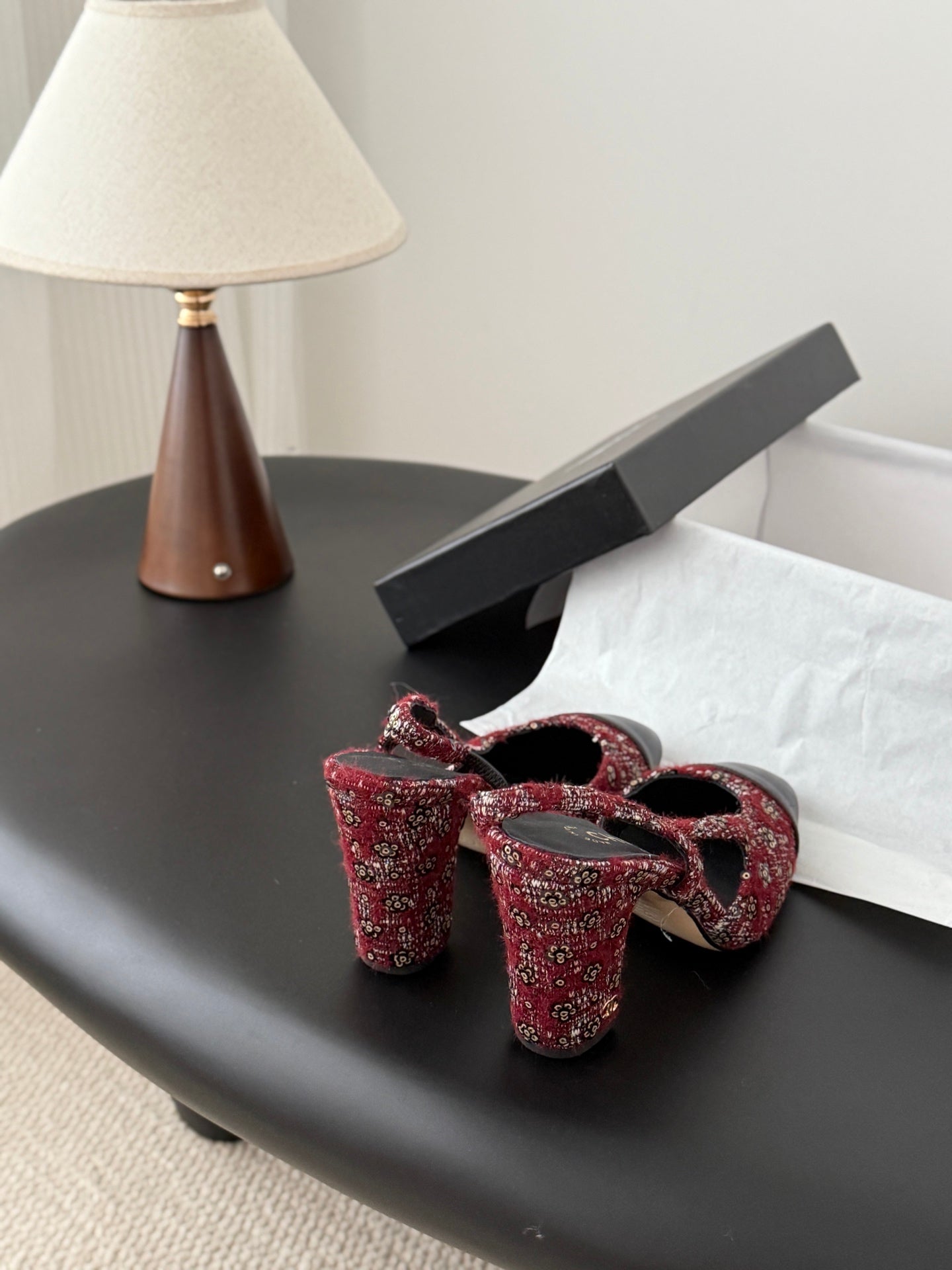 Chan 25fw slingback heels