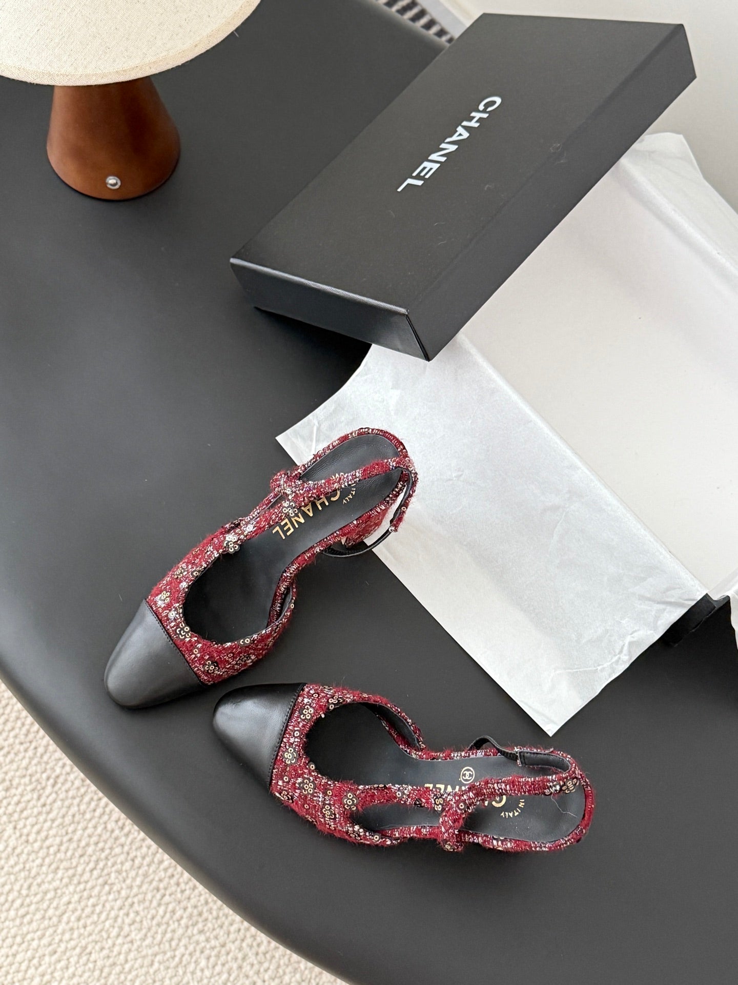 Chan 25fw slingback heels