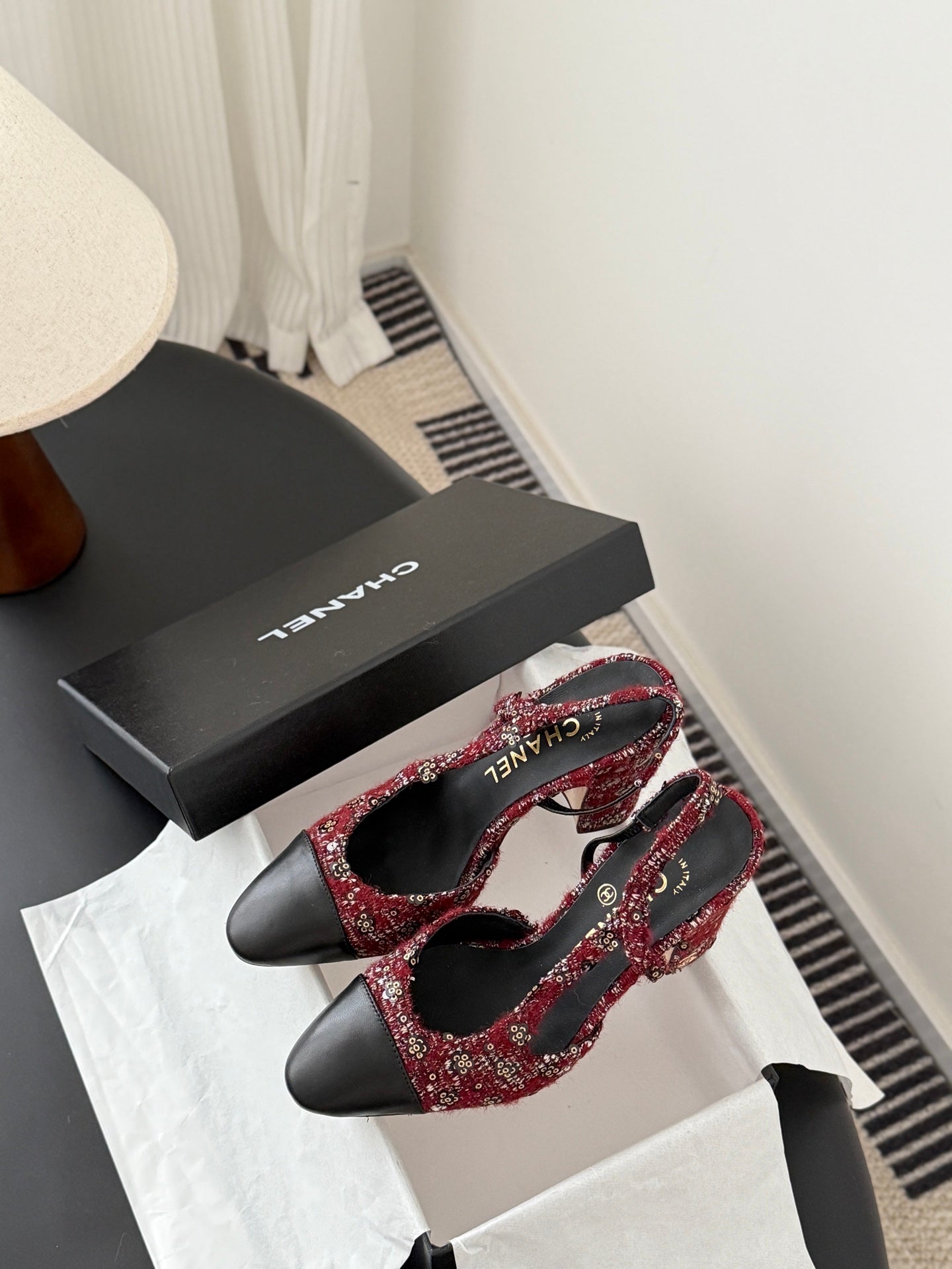 Chan 25fw slingback heels