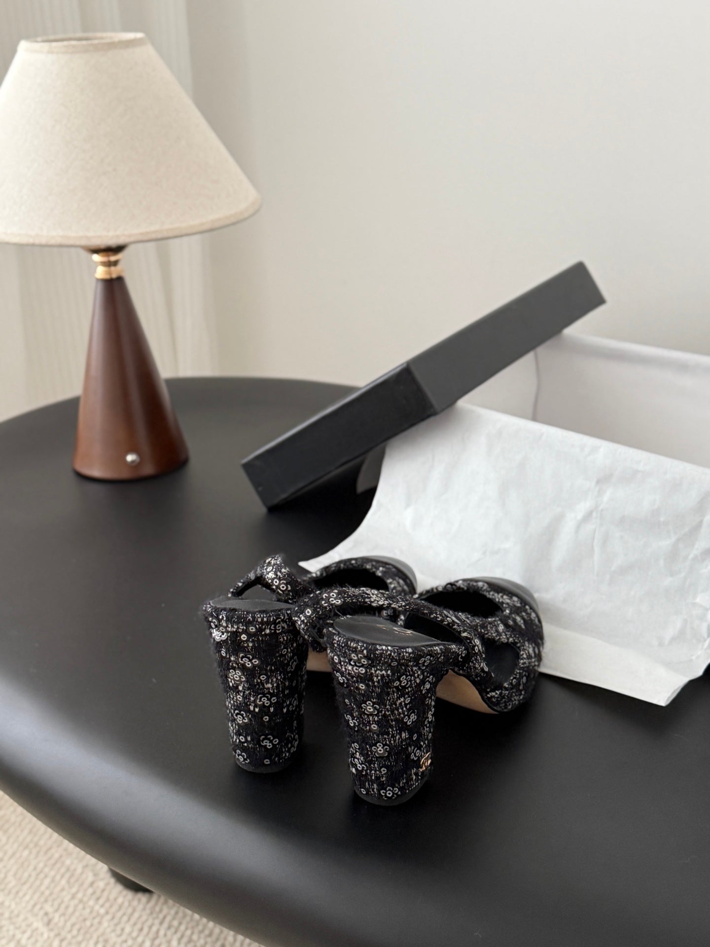 Chan 25fw slingback heels