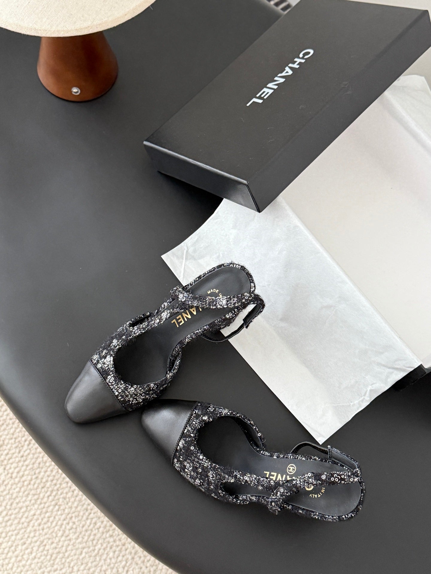 Chan 25fw slingback heels