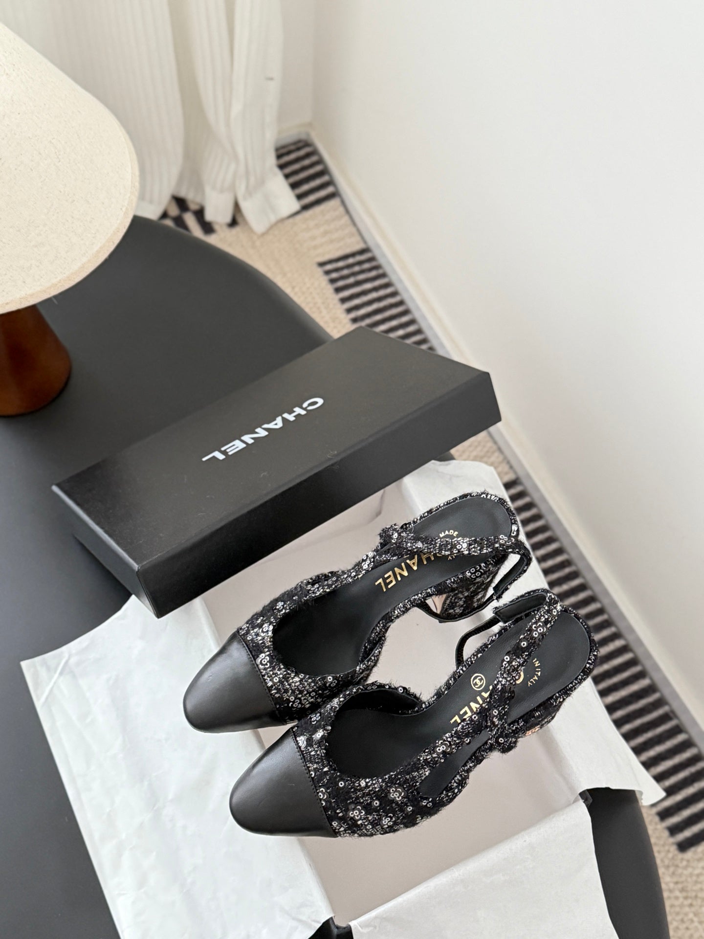 Chan 25fw slingback heels