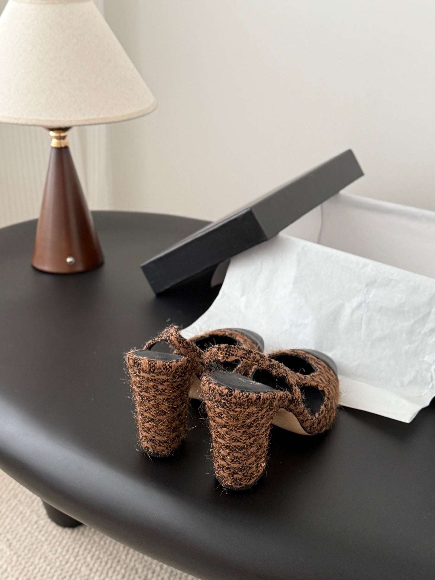 Chan 25fw slingback heels