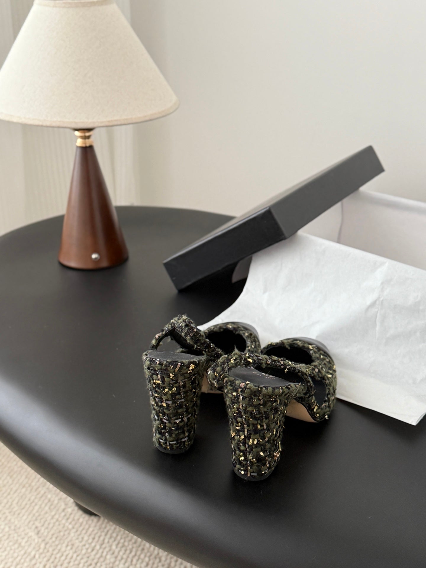 Chan 25fw slingback heels