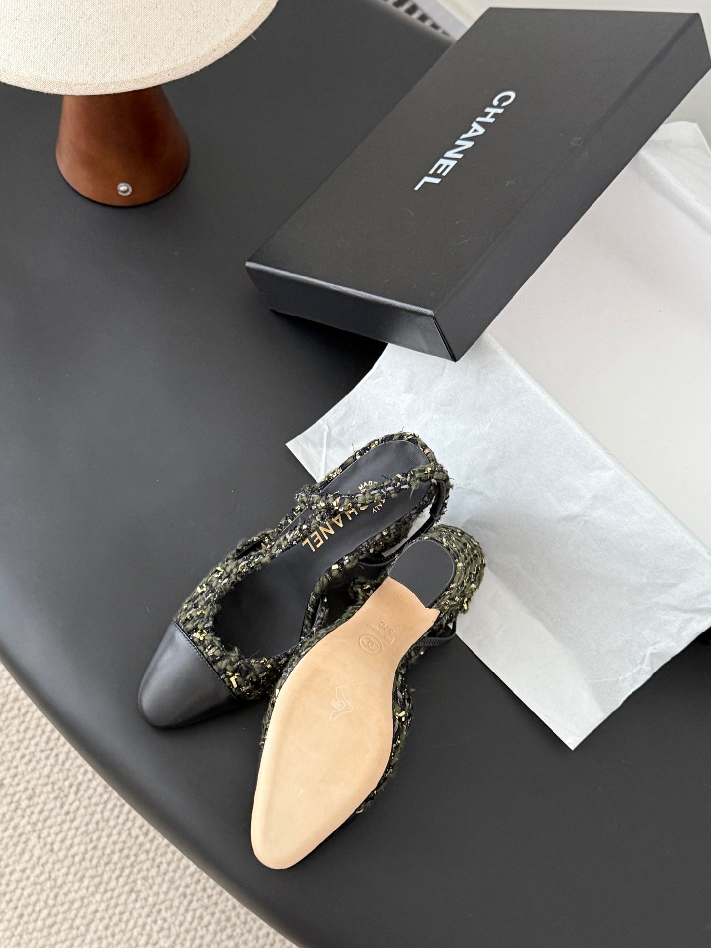 Chan 25fw slingback heels