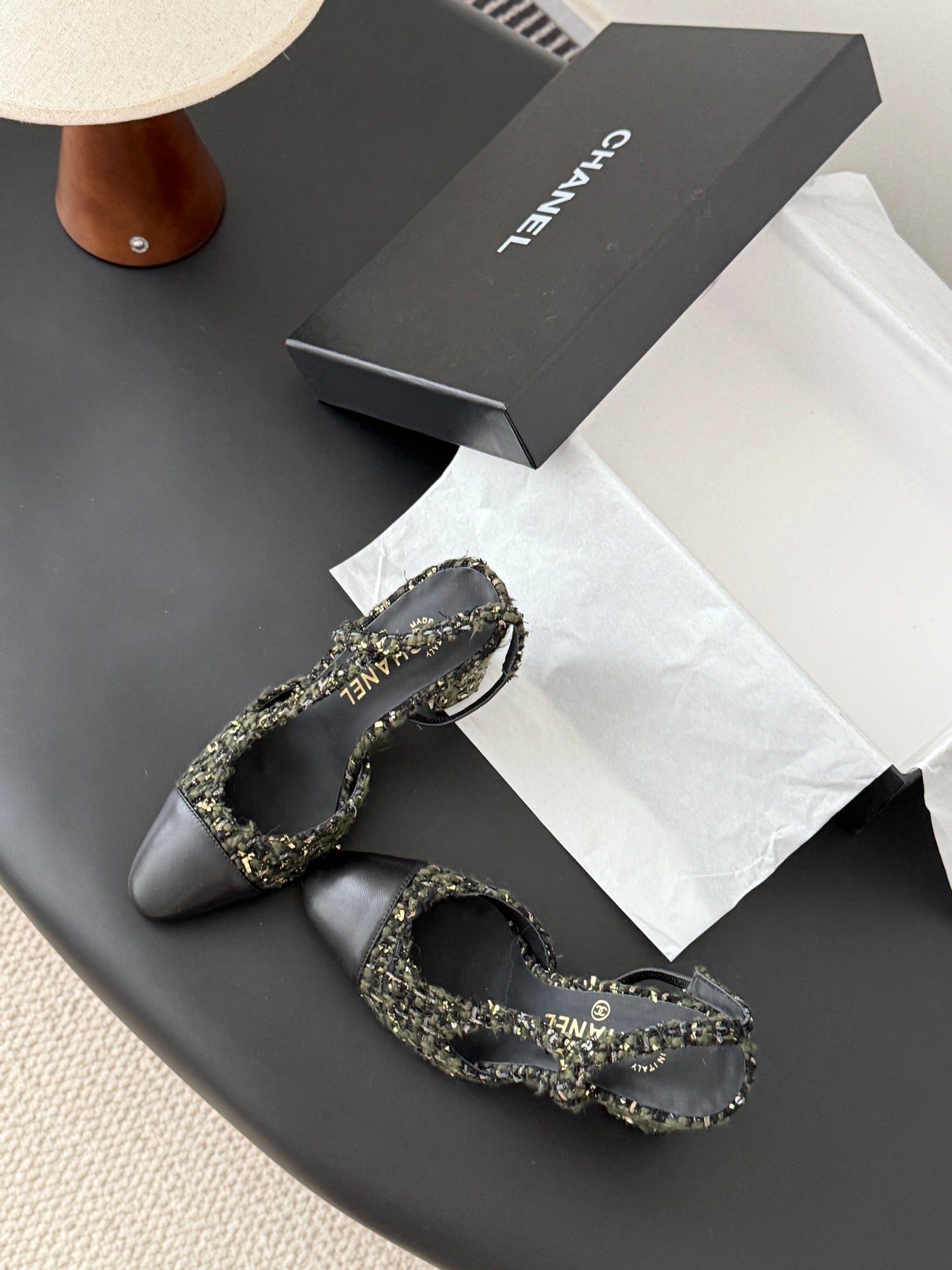 Chan 25fw slingback heels