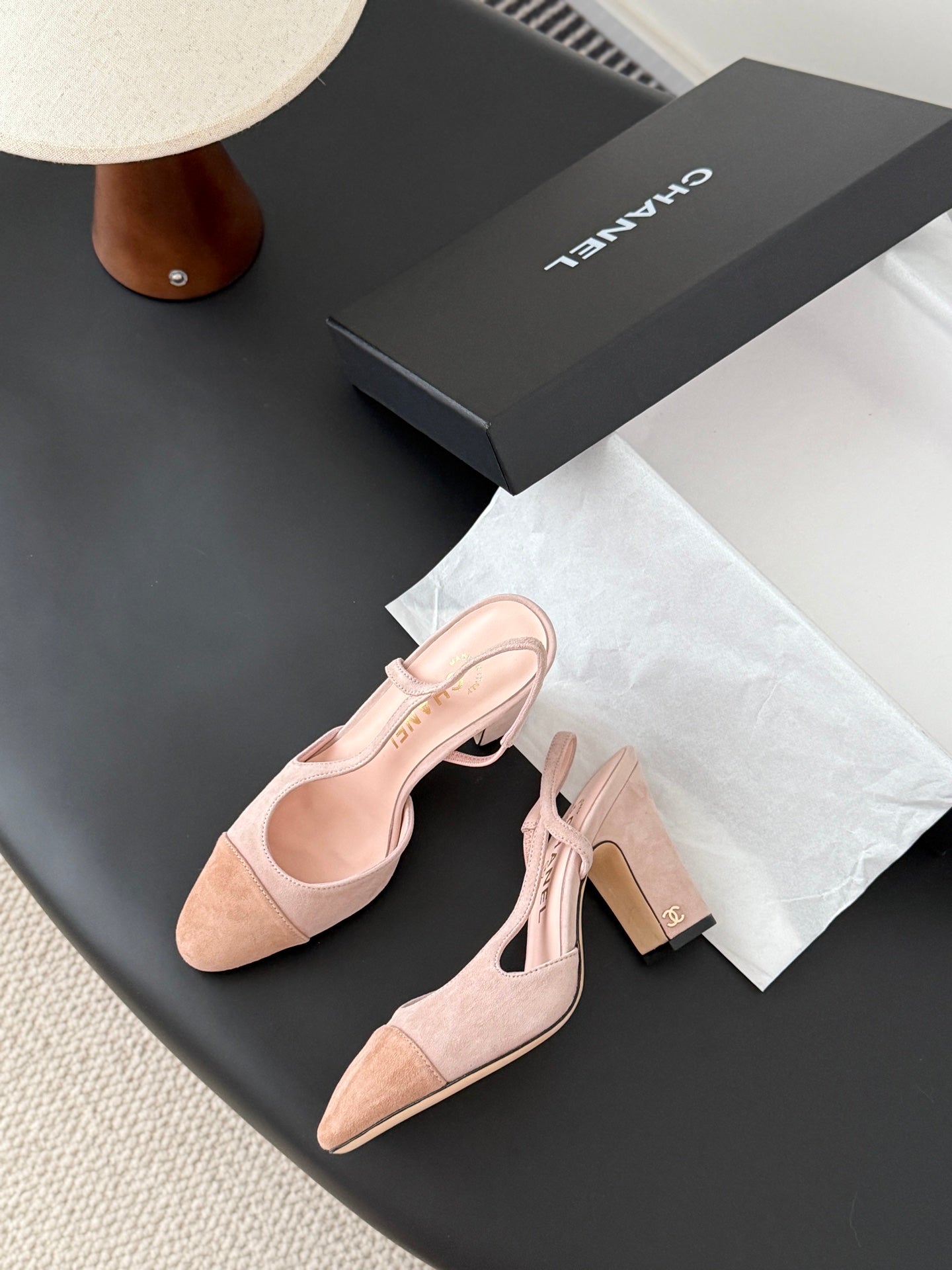 Chan 25fw slingback heels