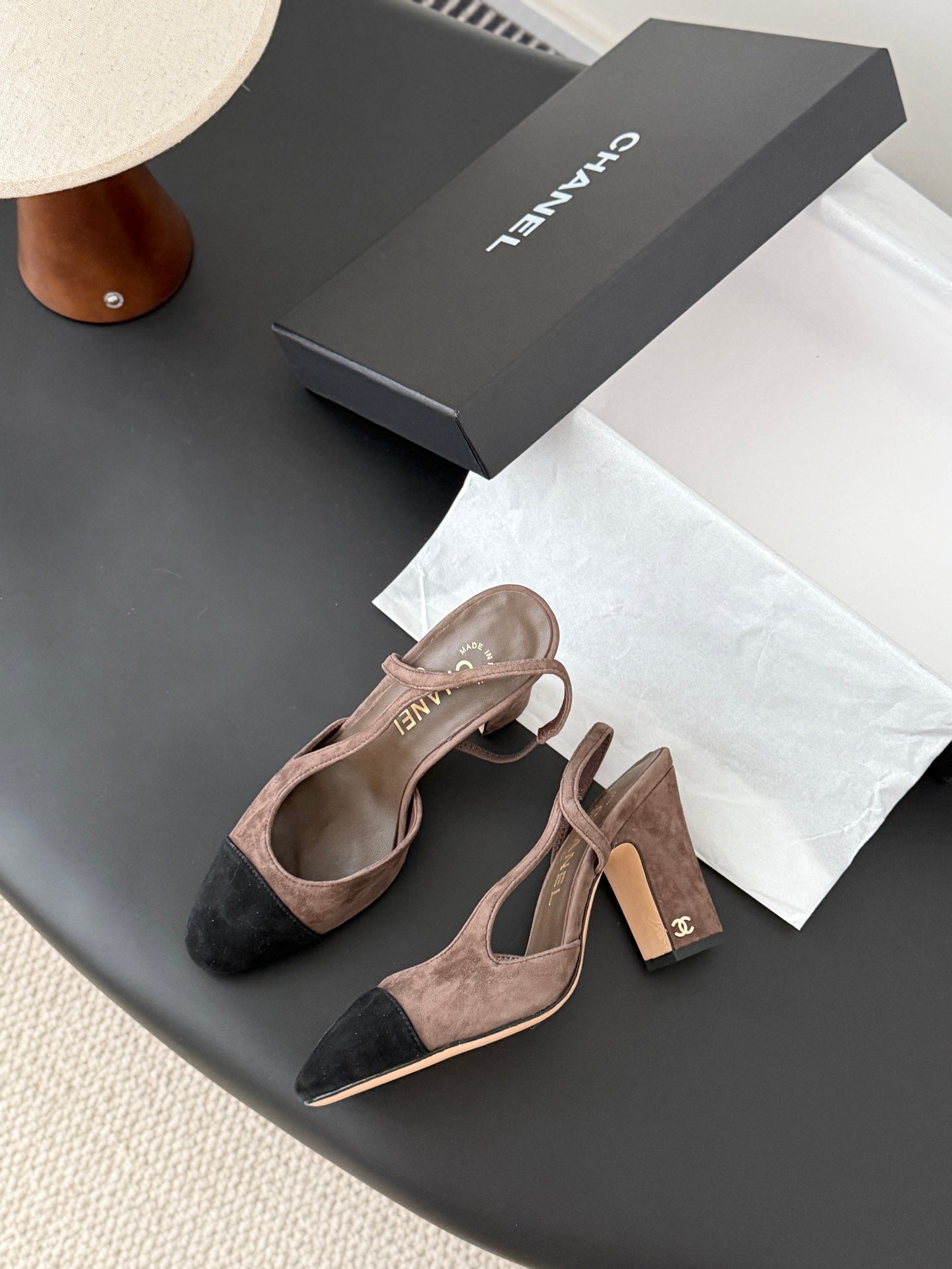 Chan 25fw slingback heels