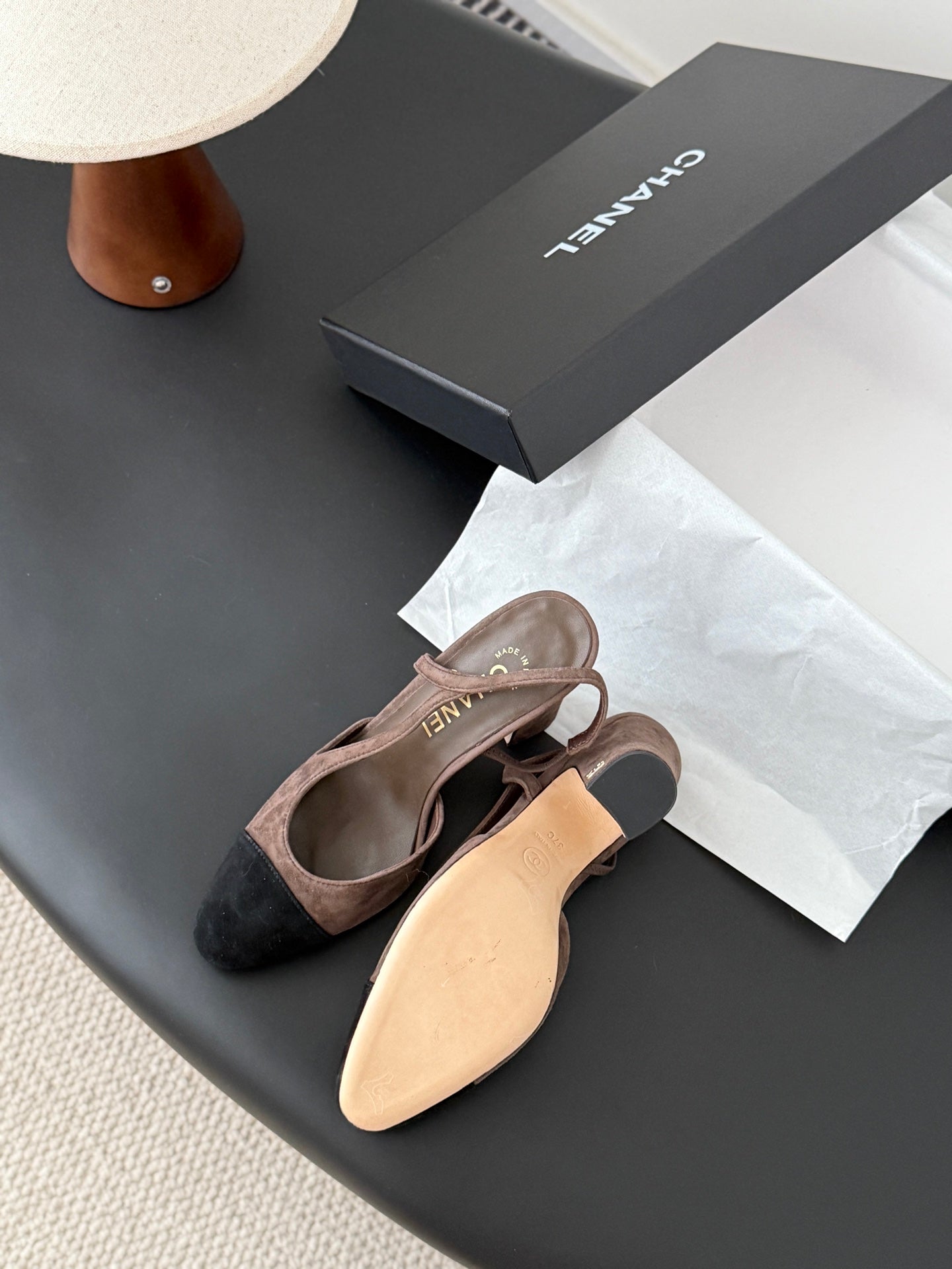 Chan 25fw slingback heels