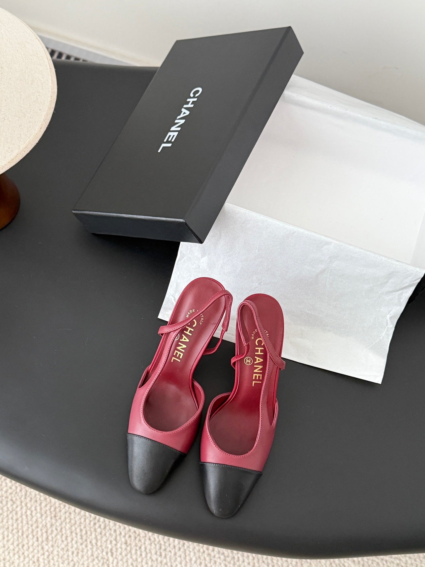 Chan 25fw slingback heels