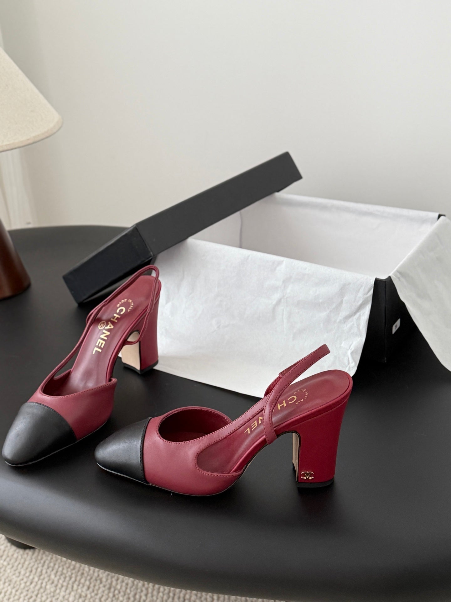 Chan 25fw slingback heels