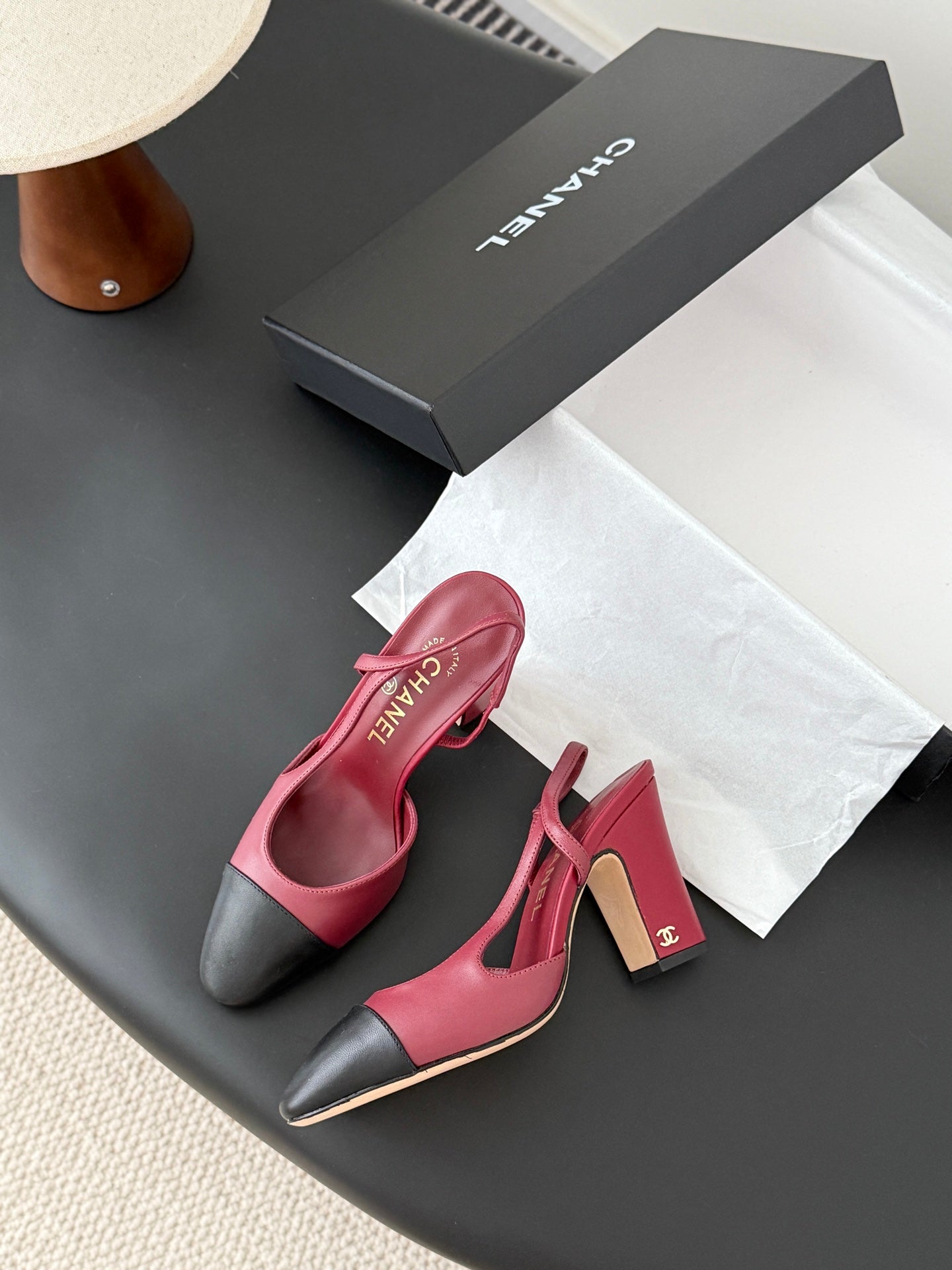 Chan 25fw slingback heels