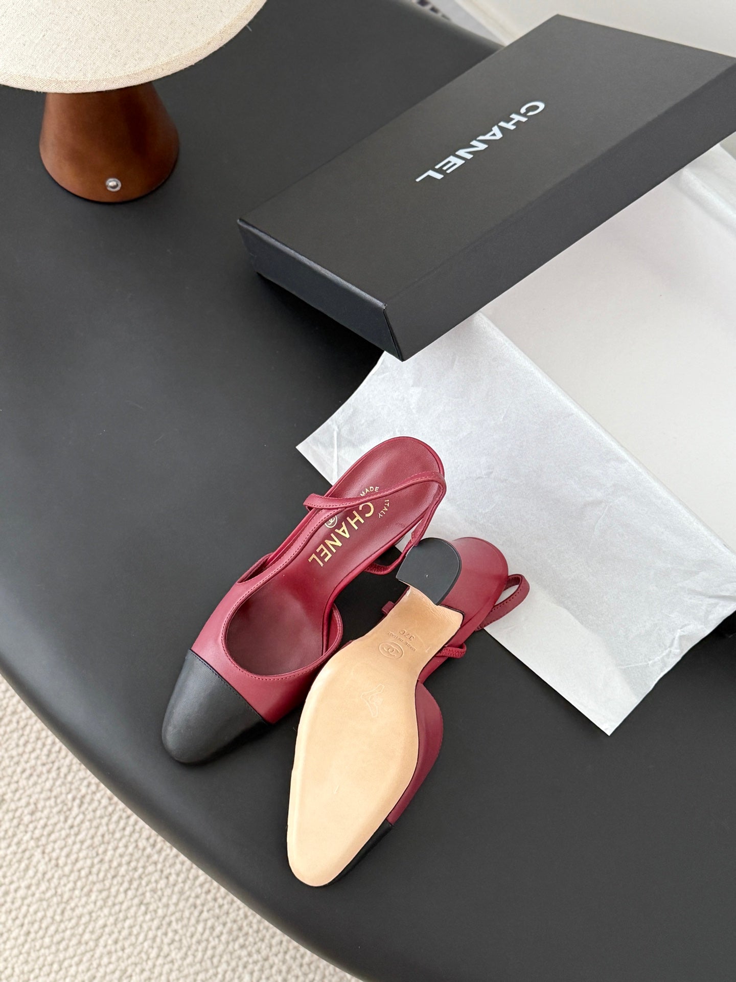 Chan 25fw slingback heels