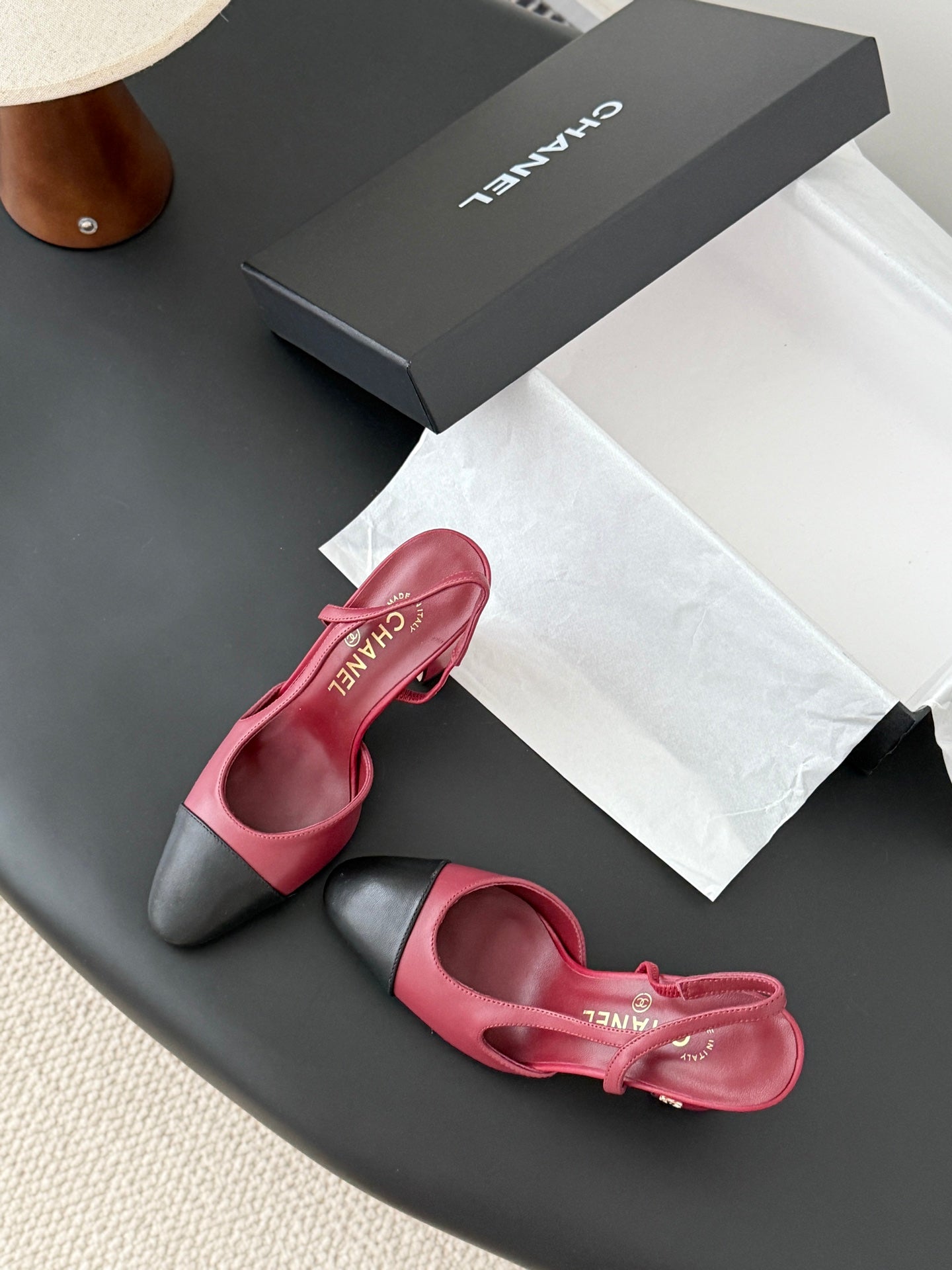 Chan 25fw slingback heels