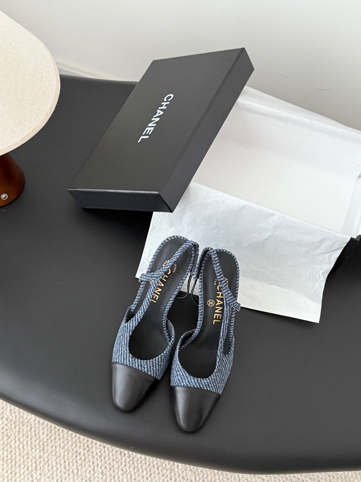 Chan 25fw slingback heels