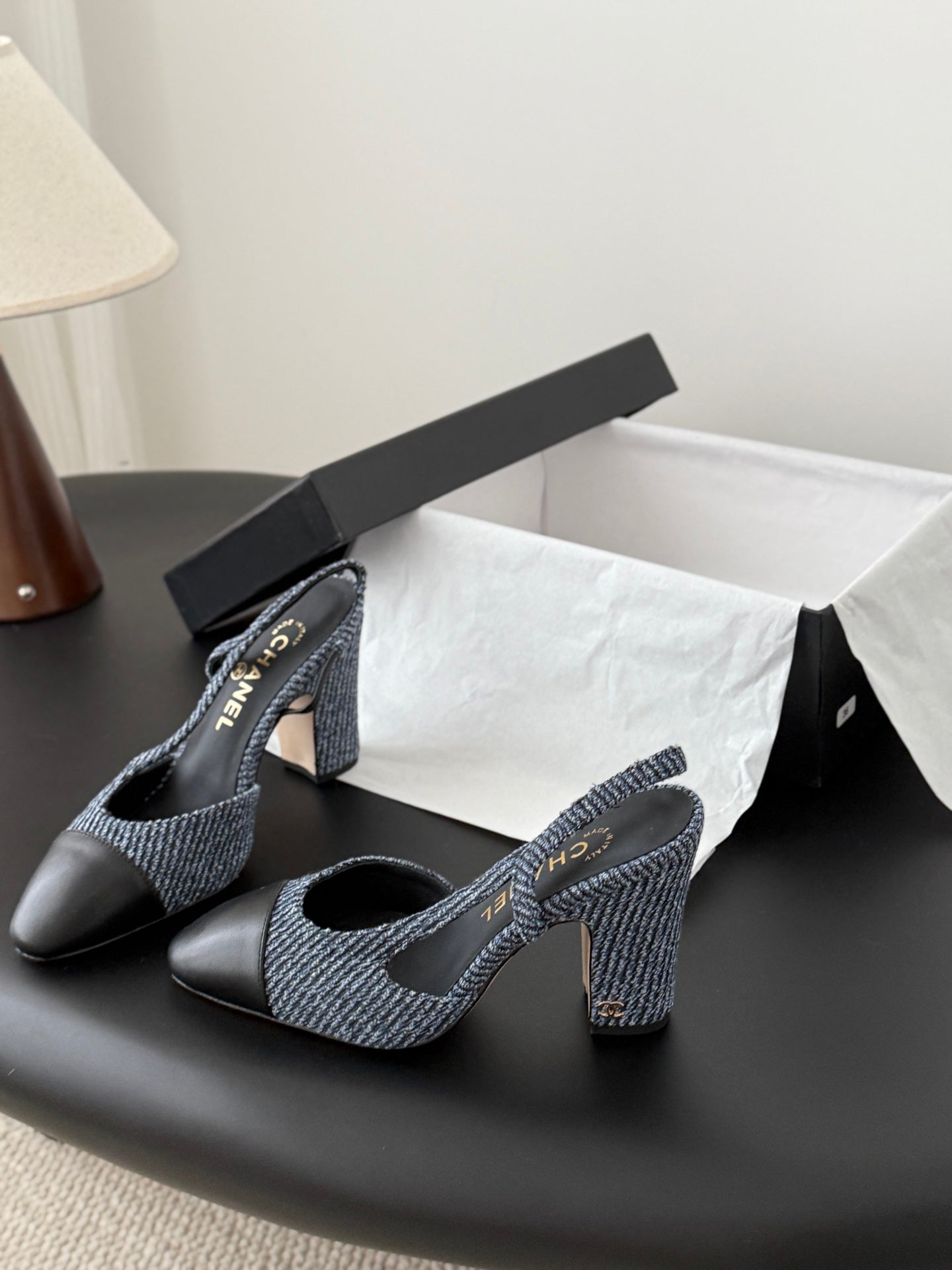 Chan 25fw slingback heels