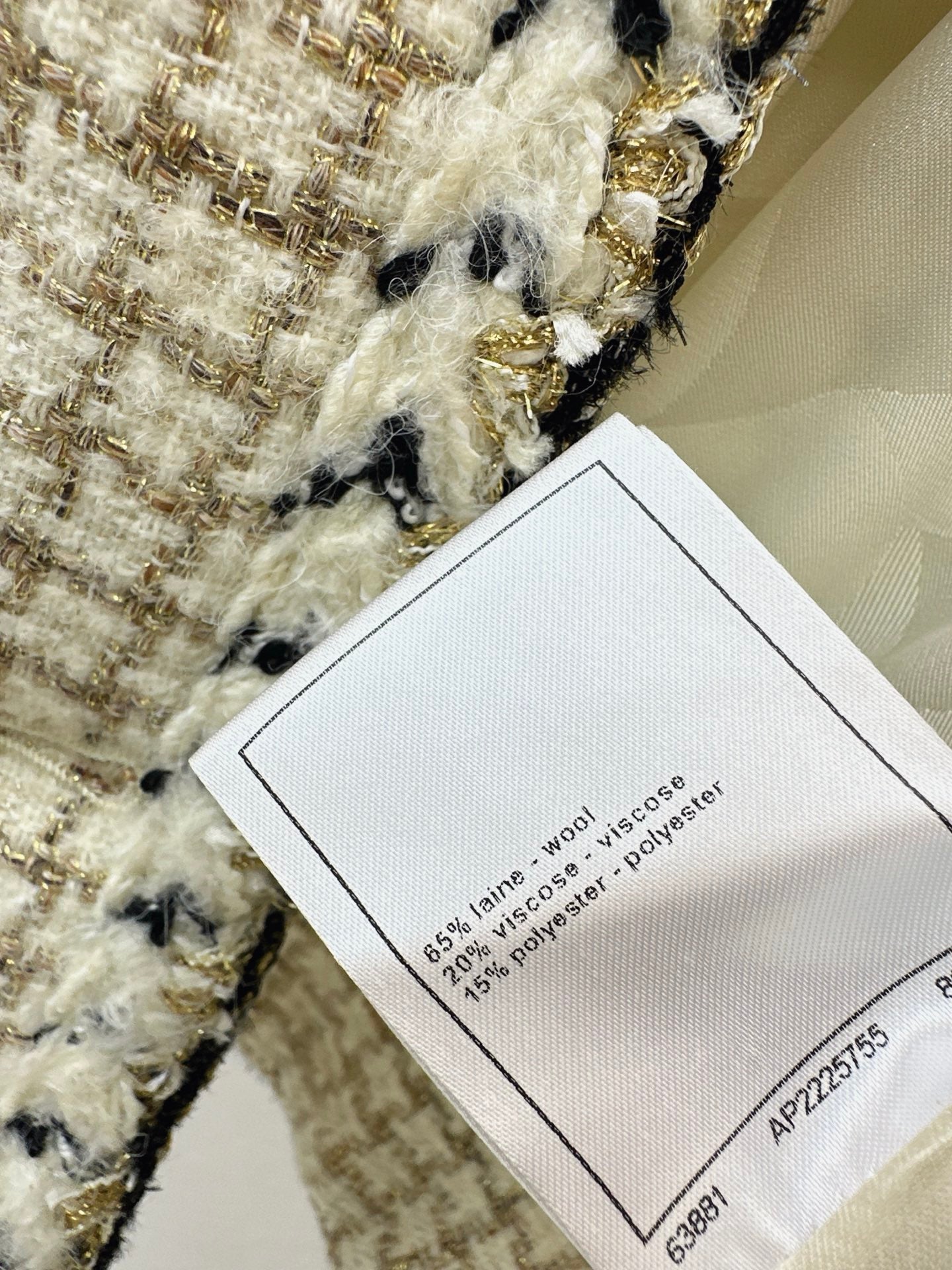 Chan NEW woven tweed vest