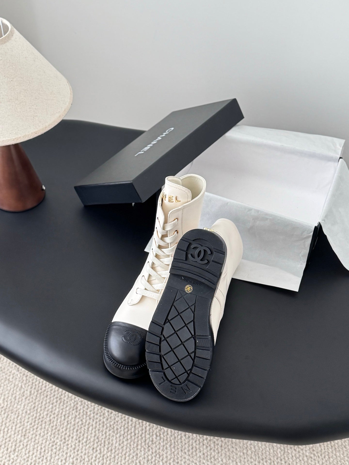 Chan 25fw ankle boots